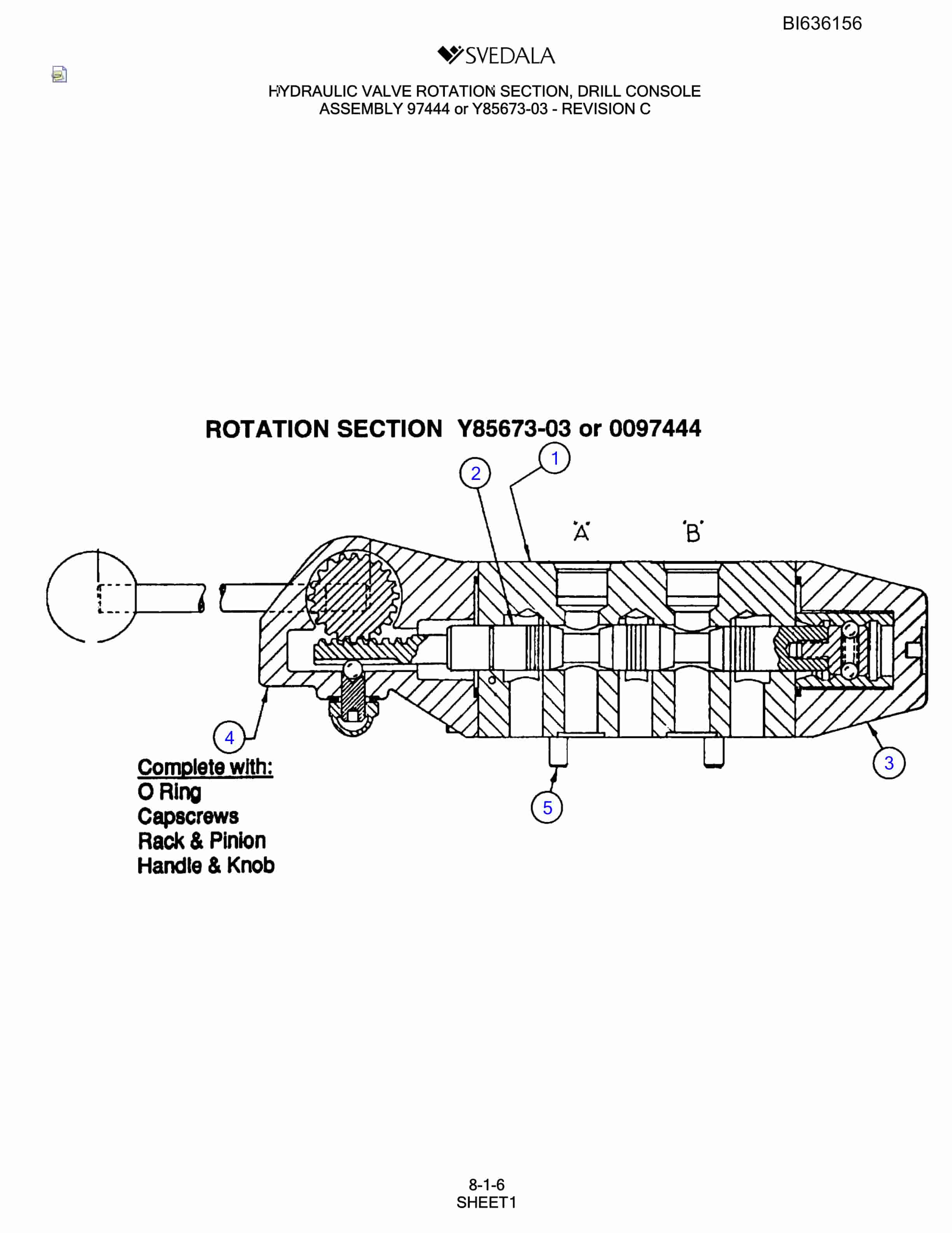 Bucyrus 400 Hydra-Trac Parts Catalog BI636156-3