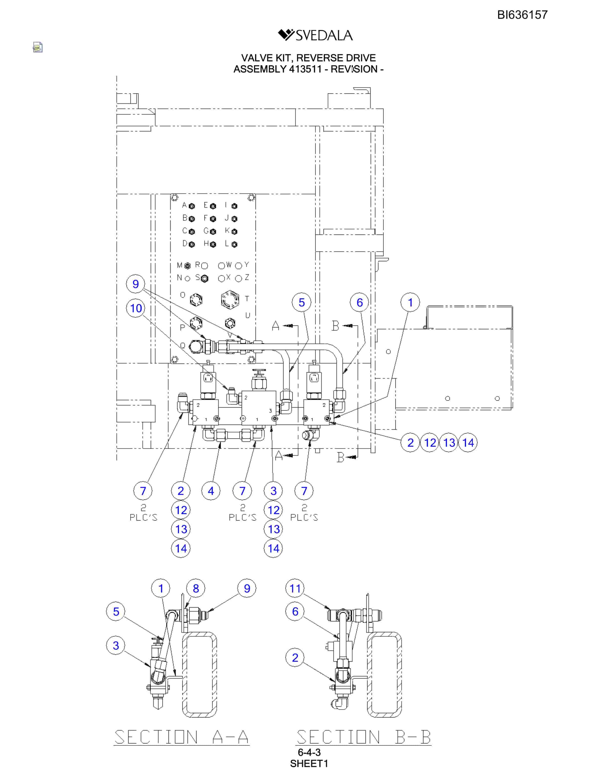 Bucyrus 400 Hydra-Trac Parts Catalog BI636157-2