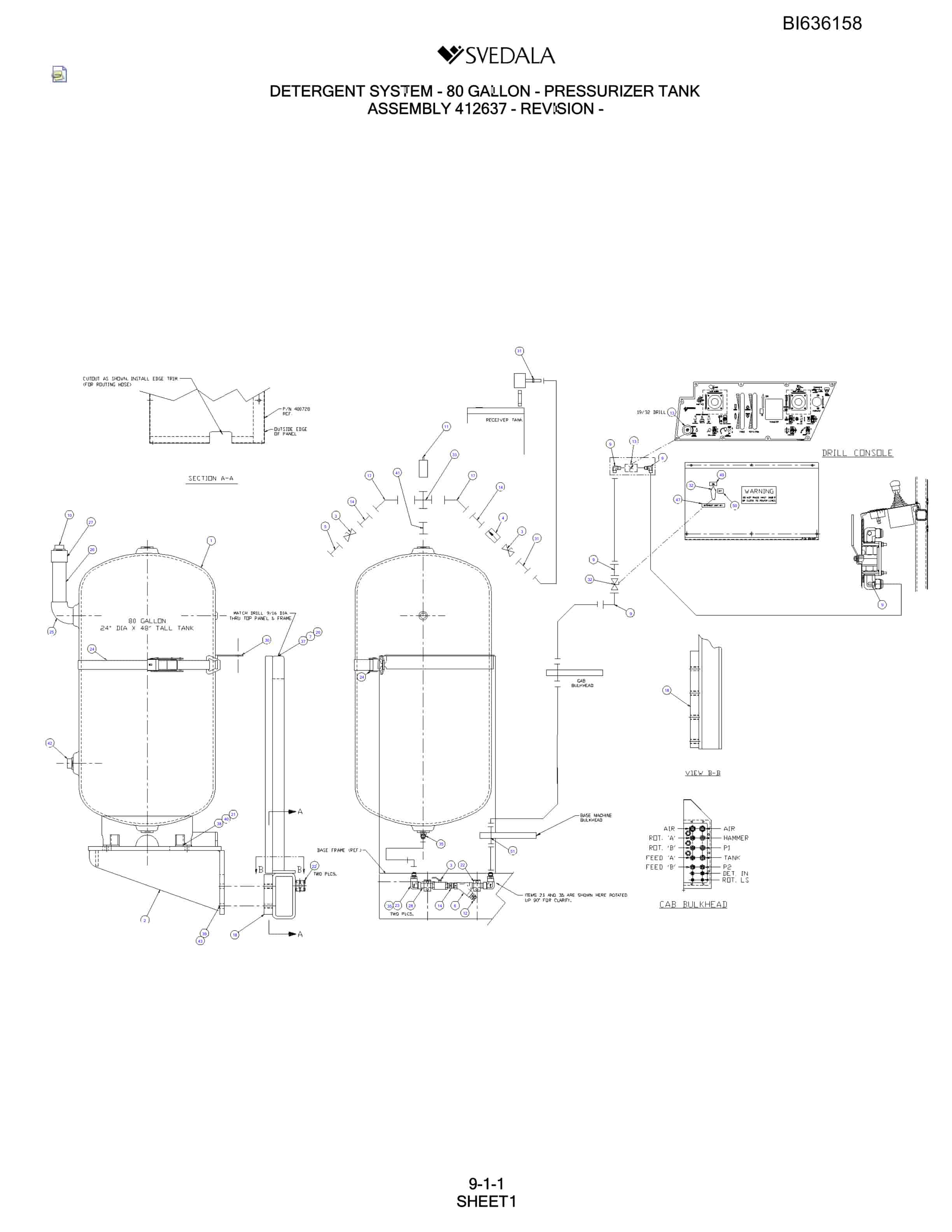 Bucyrus 400 Hydra-Trac Parts Catalog BI636158-4