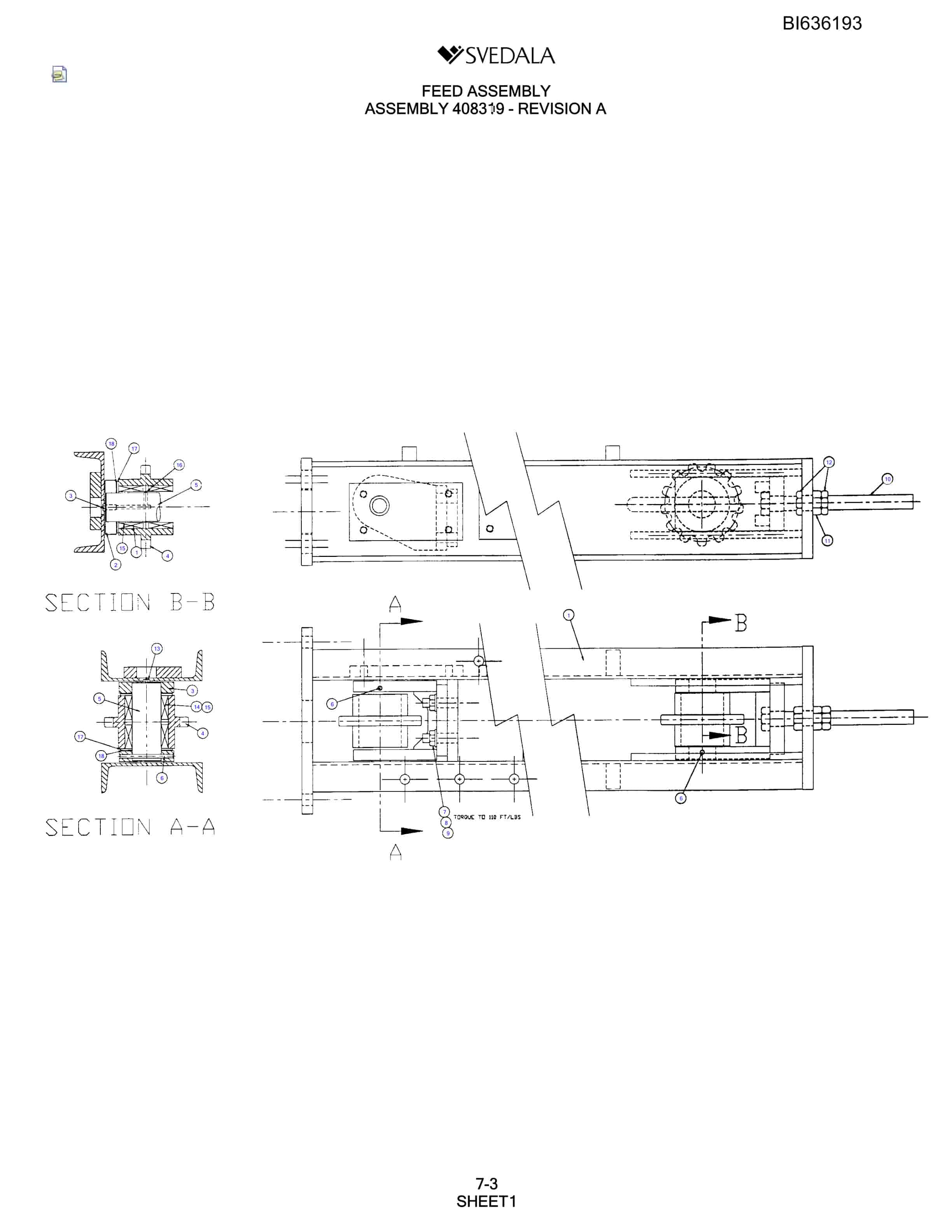 Bucyrus 400 Hydra-Trac Parts Catalog BI636193-2