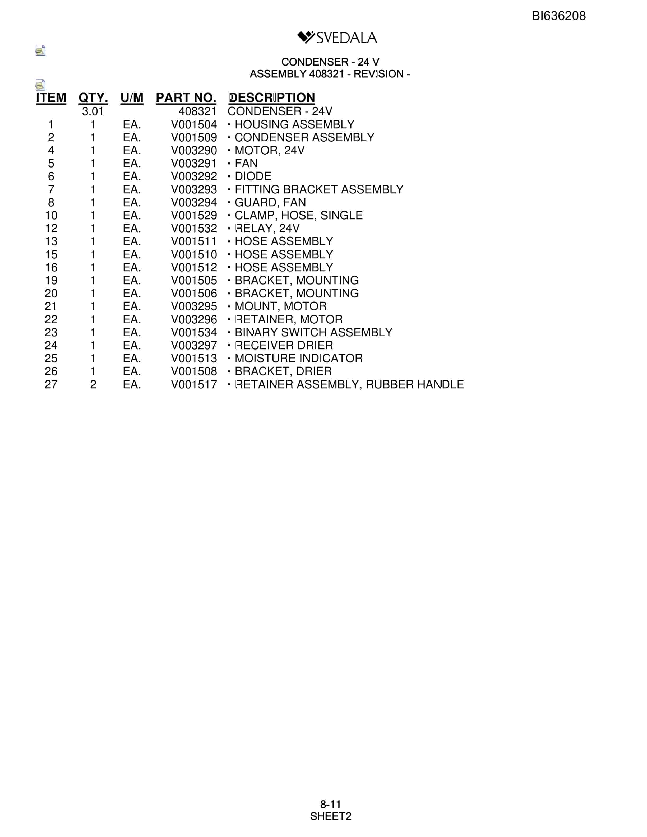 Bucyrus 400 Hydra-Trac Parts Catalog BI636208-3