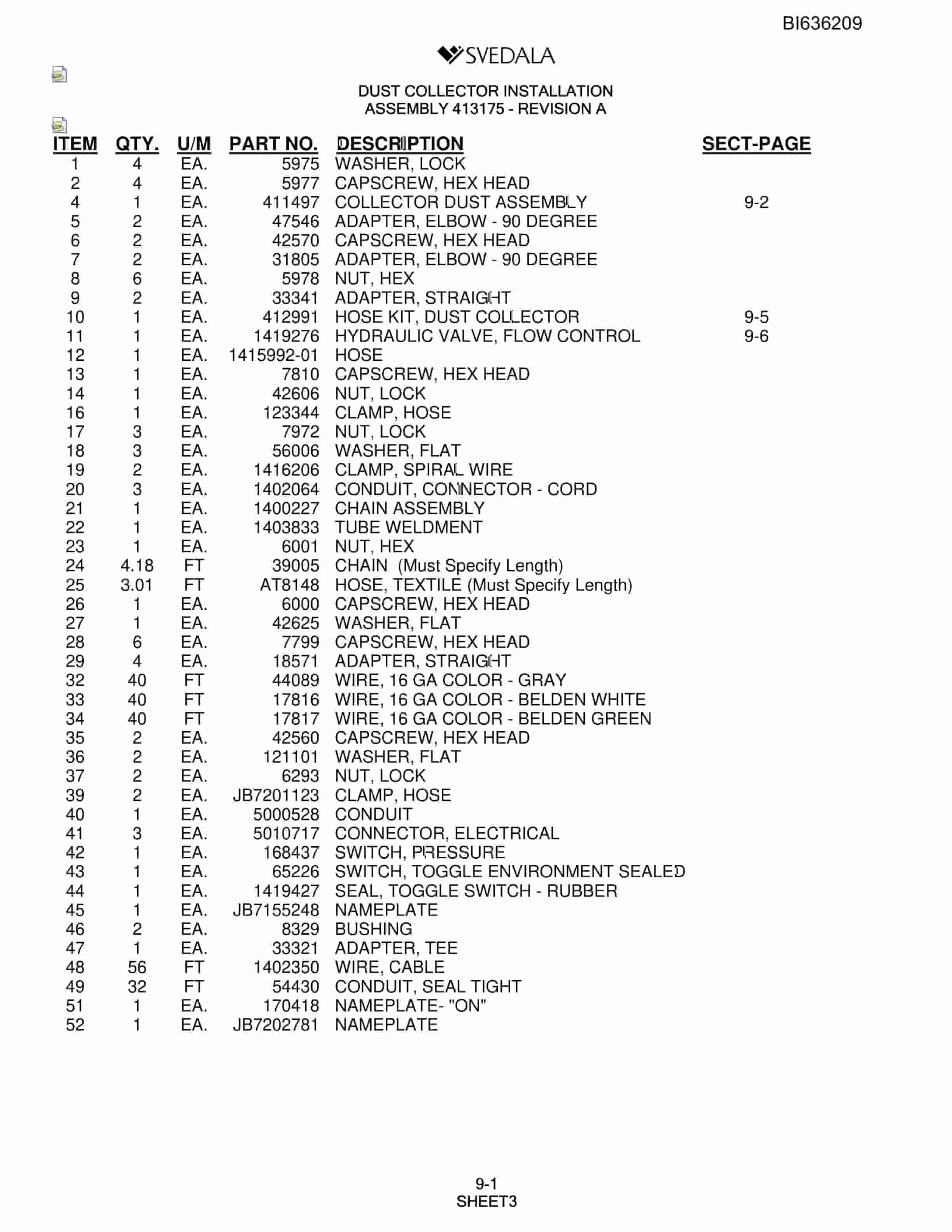 Bucyrus 400 Hydra-Trac Parts Catalog BI636209-5