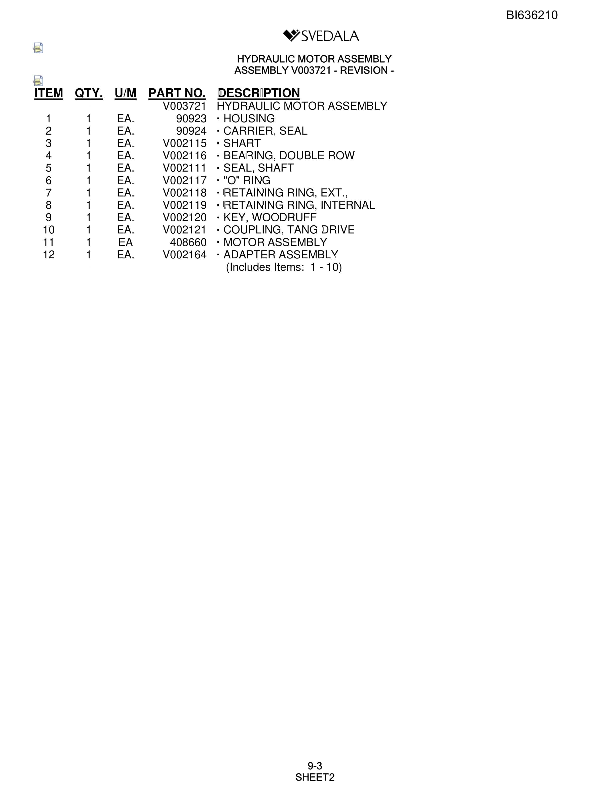Bucyrus 400 Hydra-Trac Parts Catalog BI636210-4