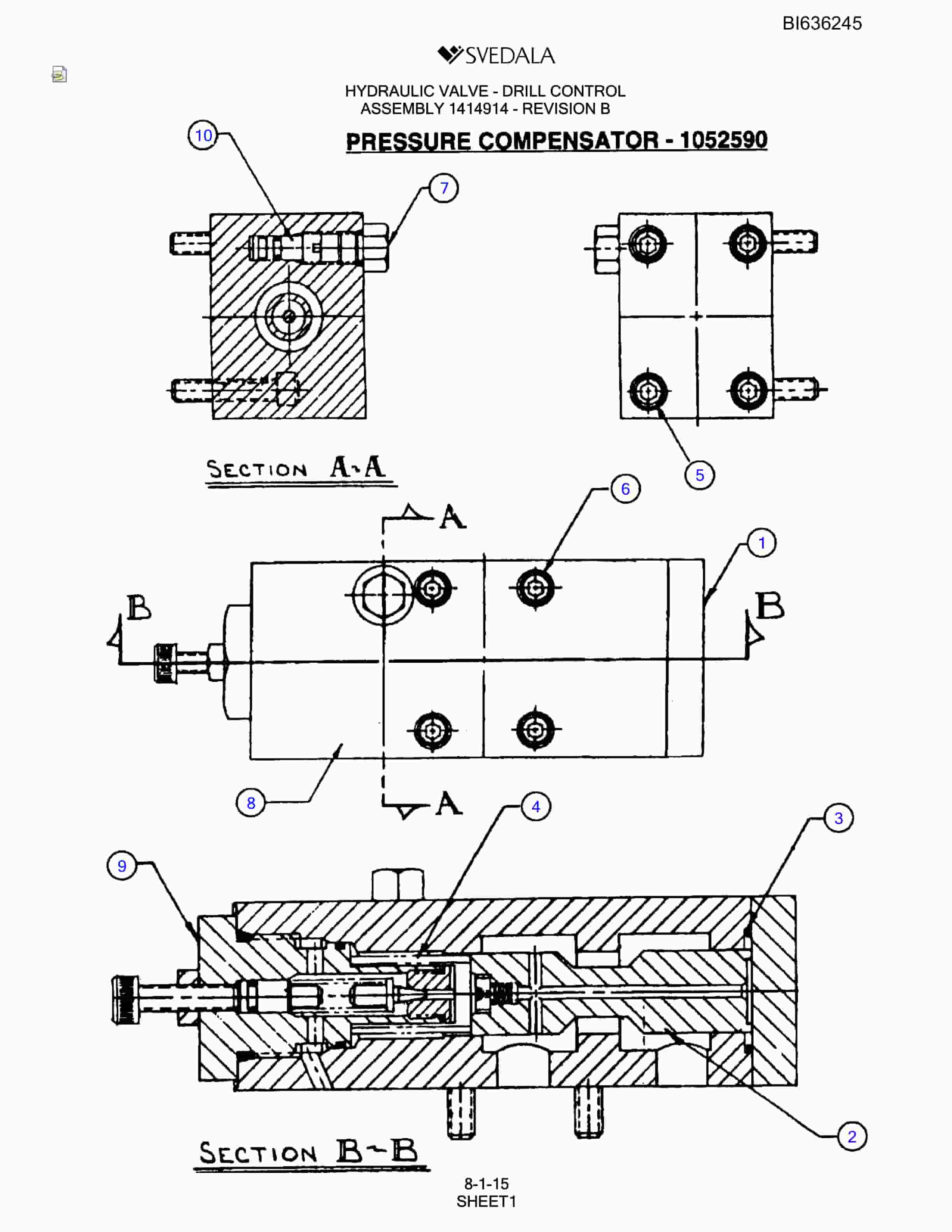 Bucyrus 400 Hydra-Trac Parts Catalog BI636245-3