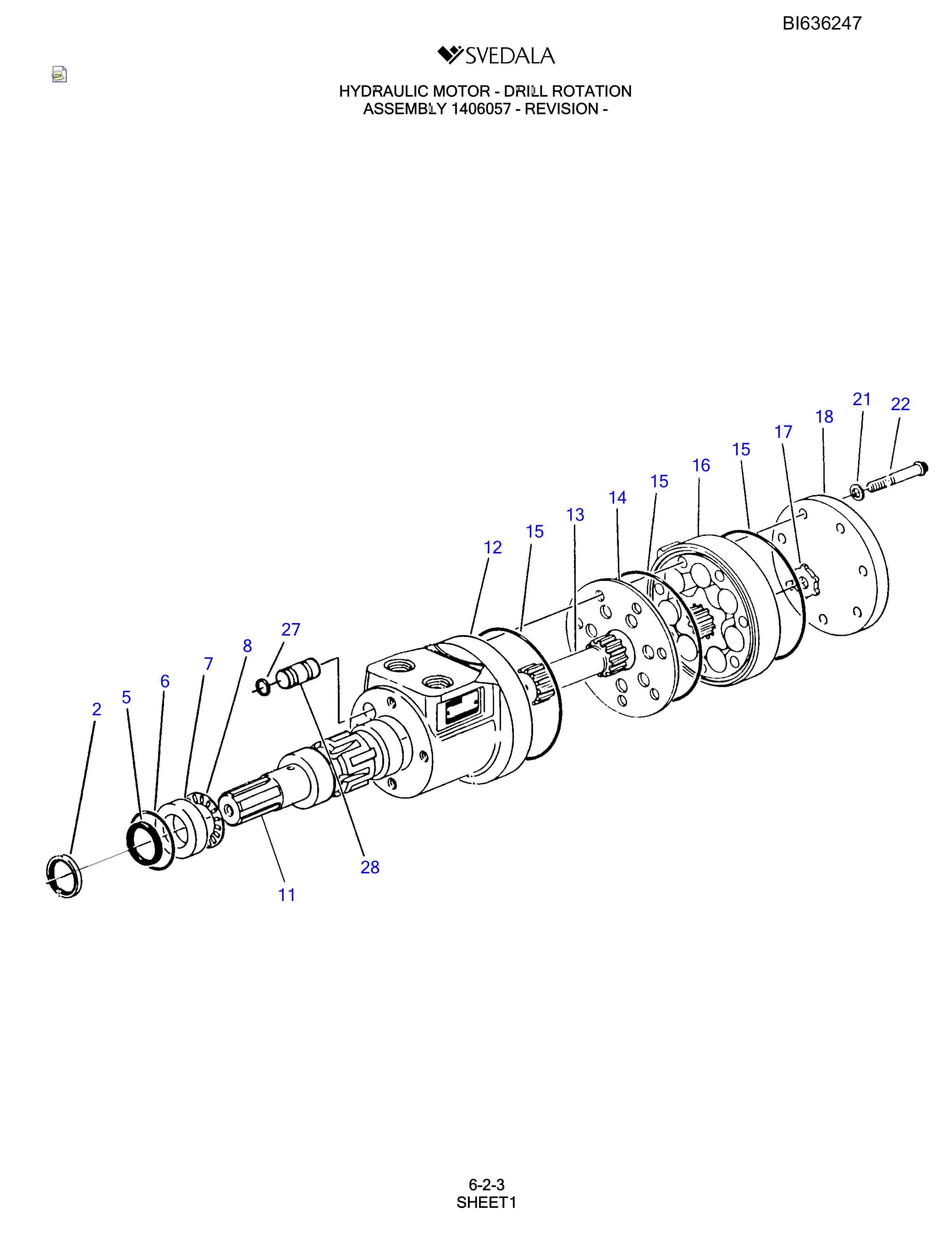 Bucyrus 400 Hydra-Trac Parts Catalog BI636247-2