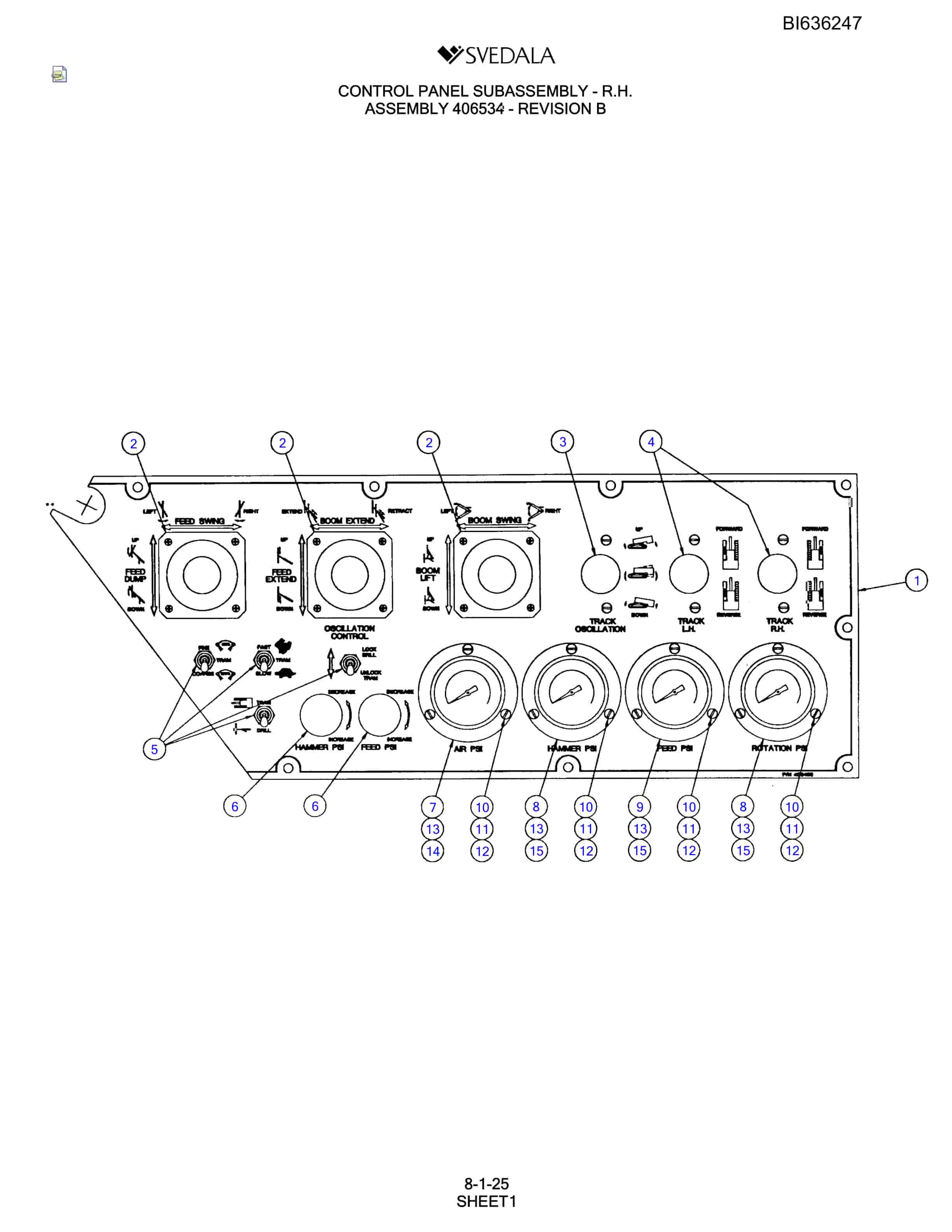 Bucyrus 400 Hydra-Trac Parts Catalog BI636247-4
