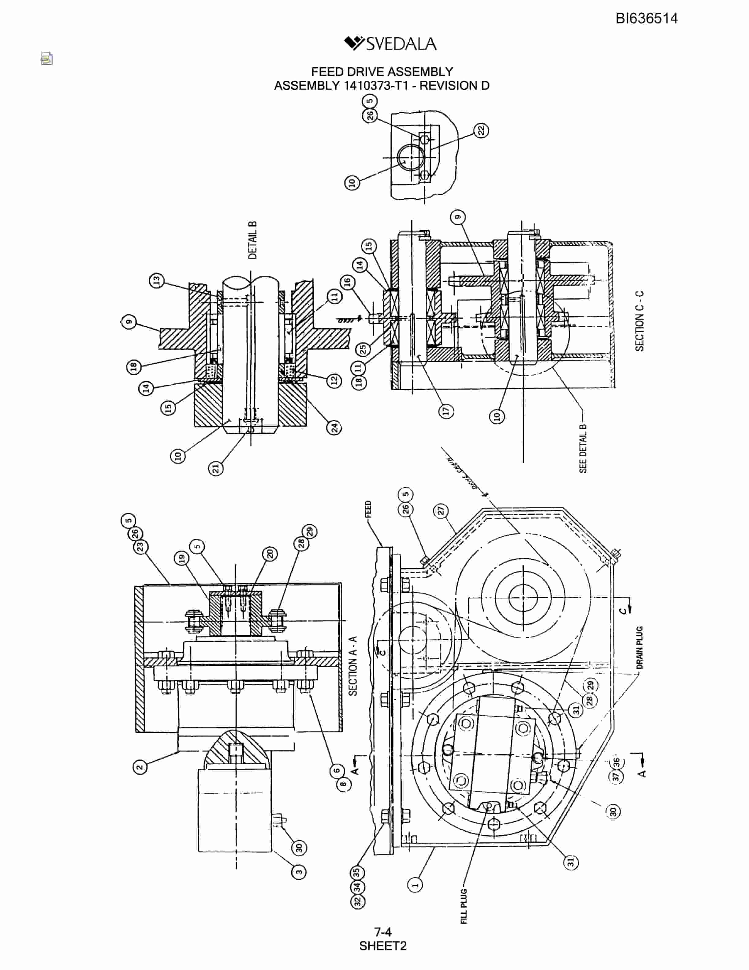Bucyrus 400 Hydra-Trac Parts Catalog BI636514-2