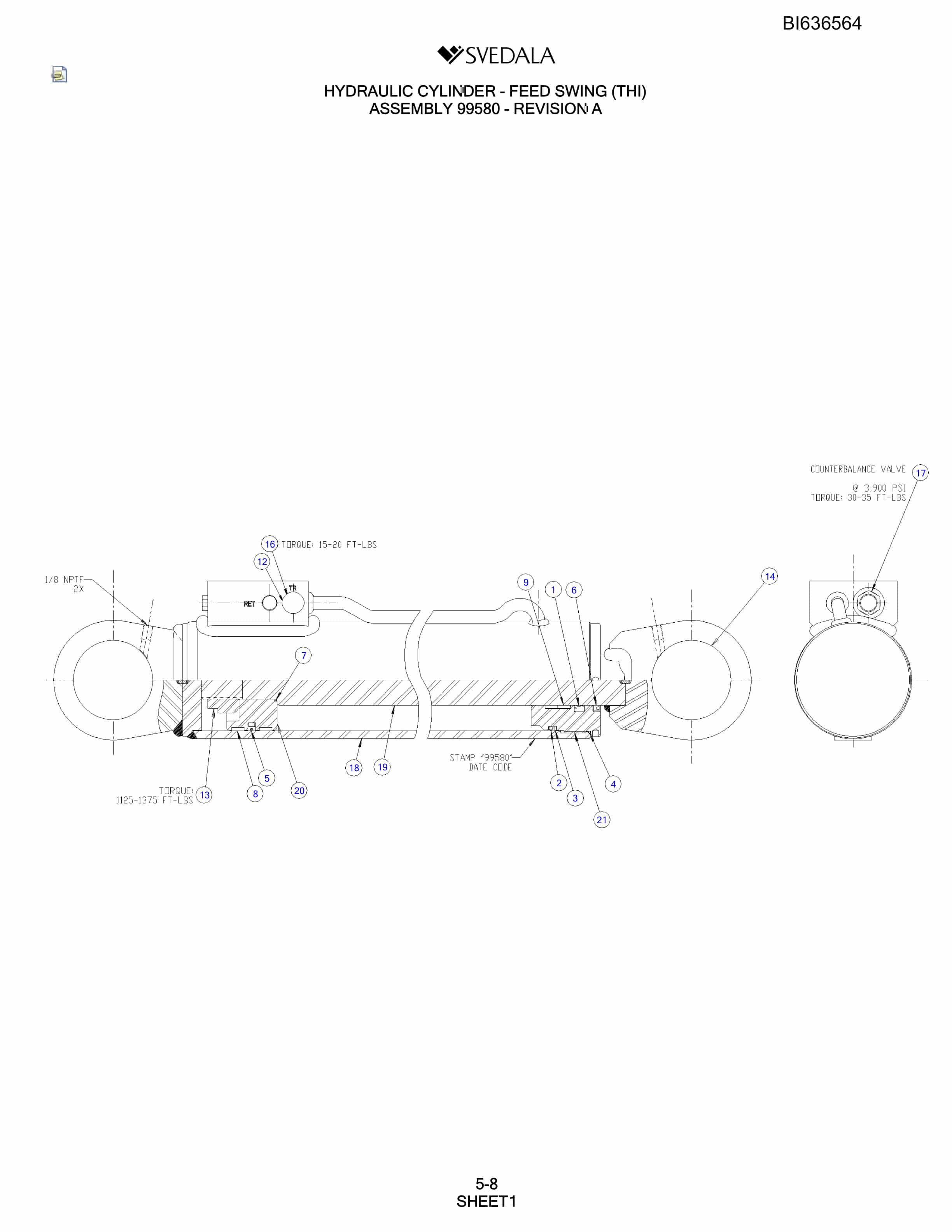 Bucyrus 400 Hydra-Trac Parts Catalog BI636564-2