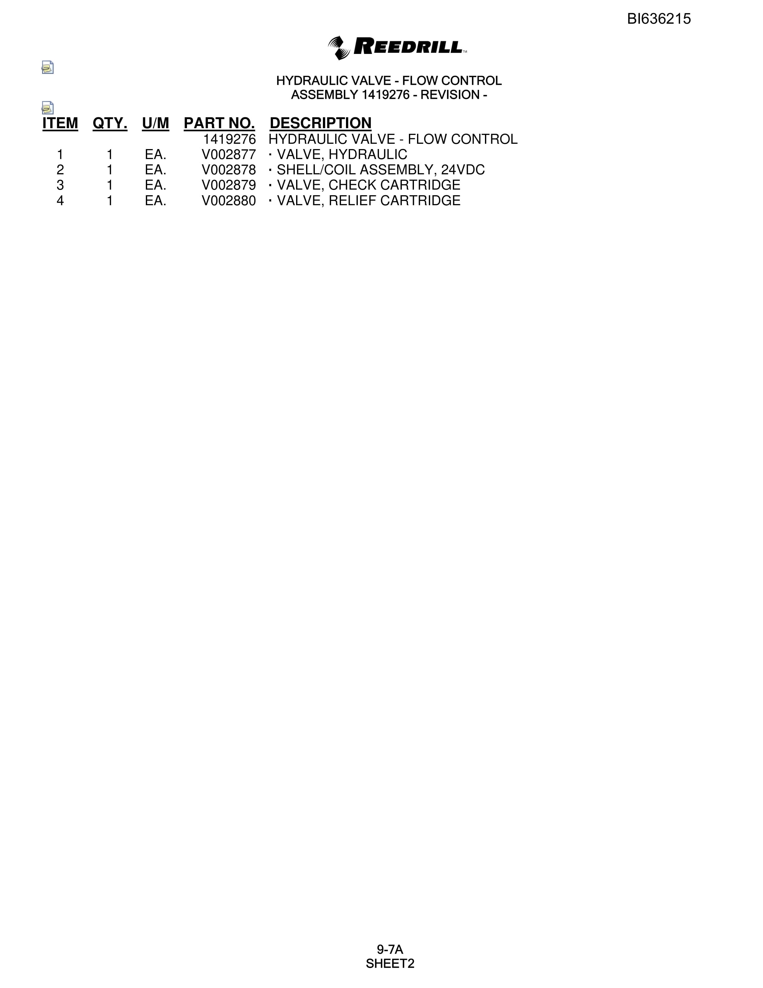 Bucyrus 402 Hydra-Trac Parts Catalog BI636215-5