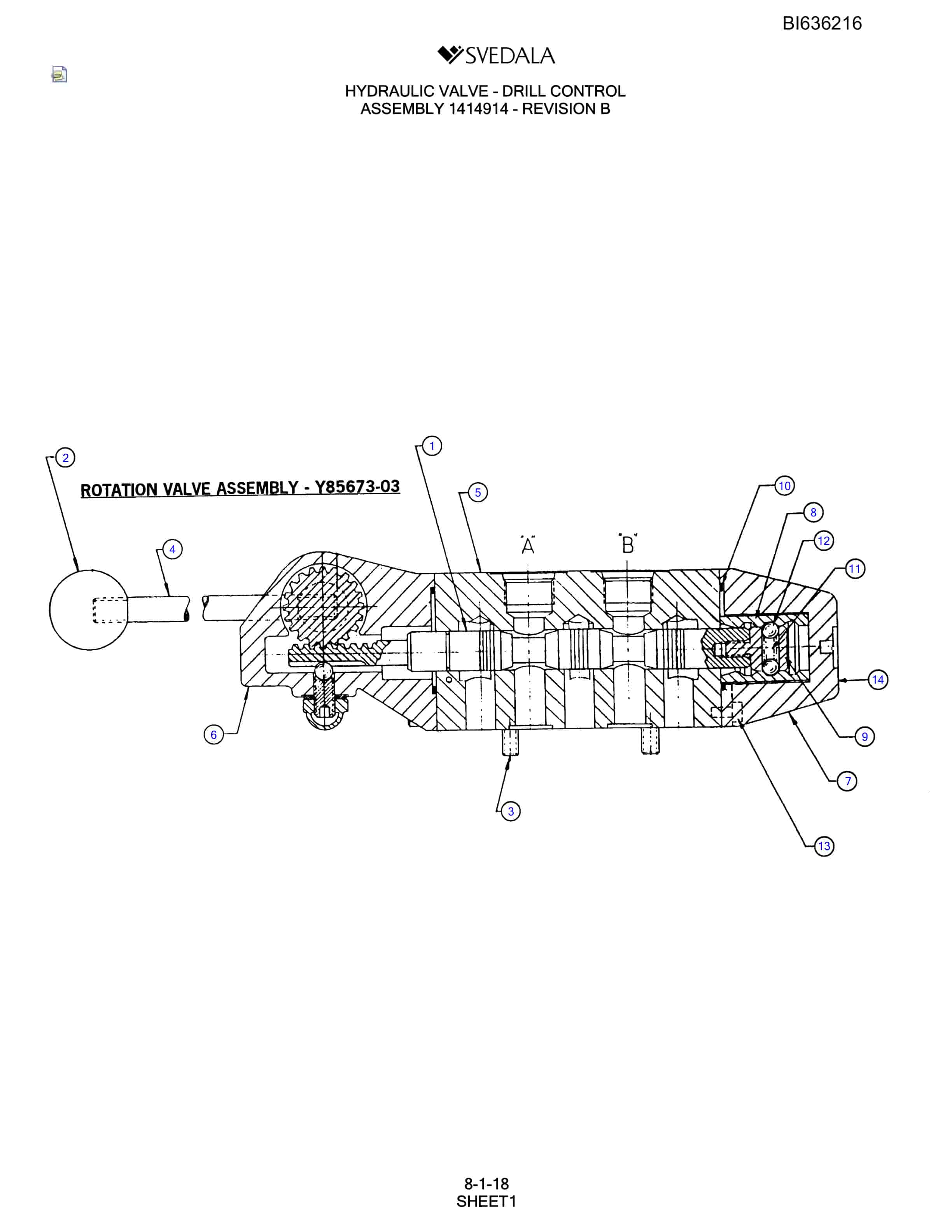 Bucyrus 402C Hydra-Trac Parts Catalog BI636216-3