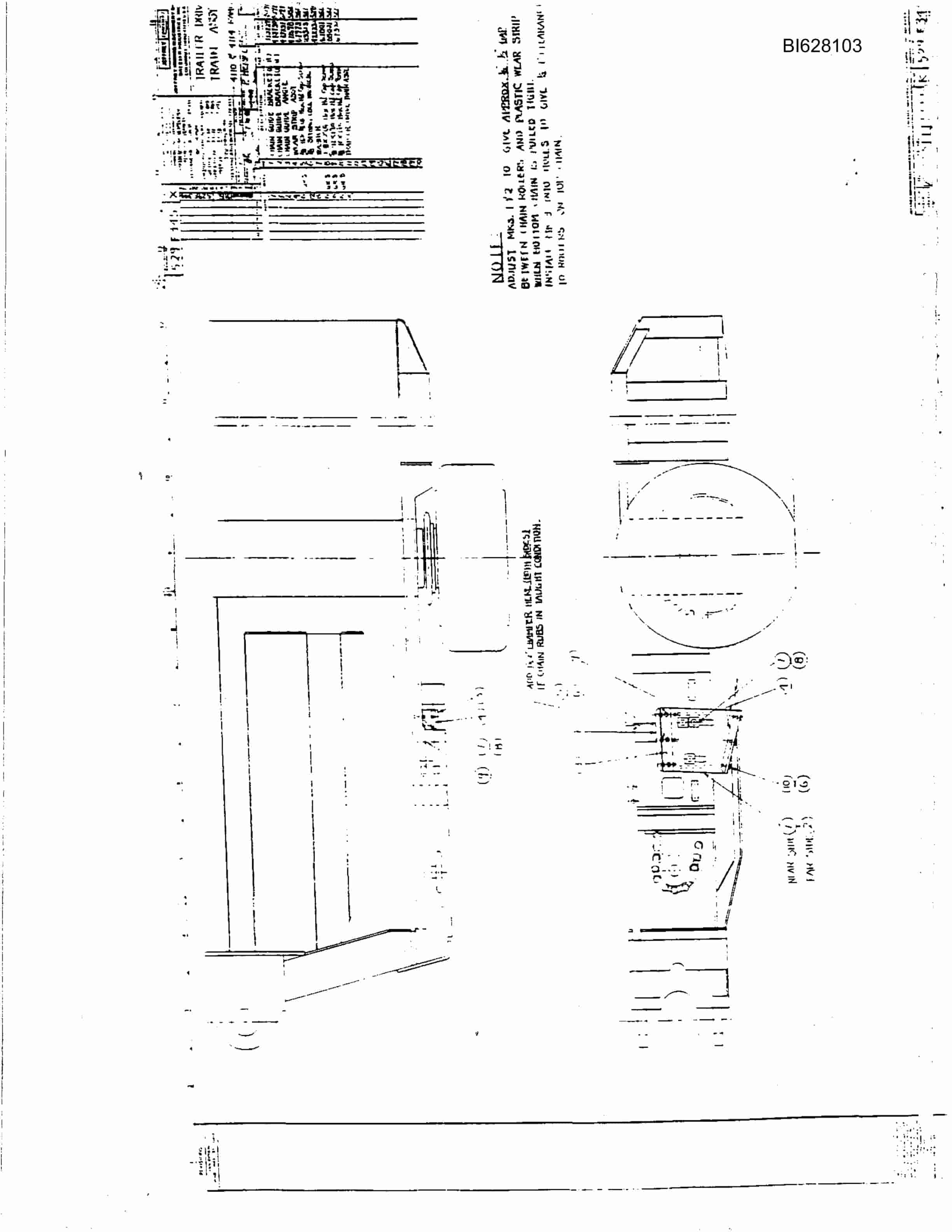 Bucyrus 4116 Diesel Ramcar Parts Catalog BI628103-2