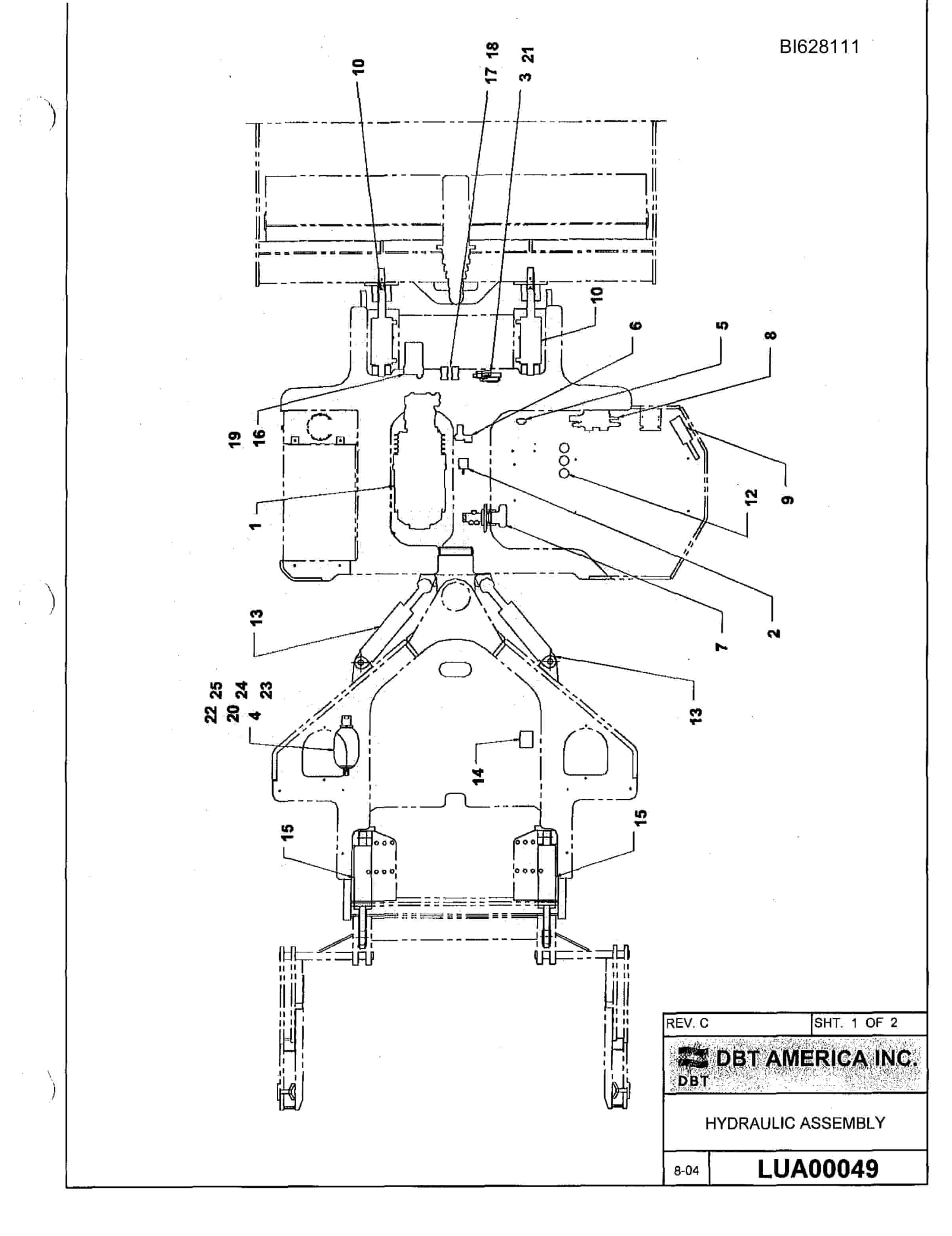 Bucyrus 482 Parts Catalog BI628111-5