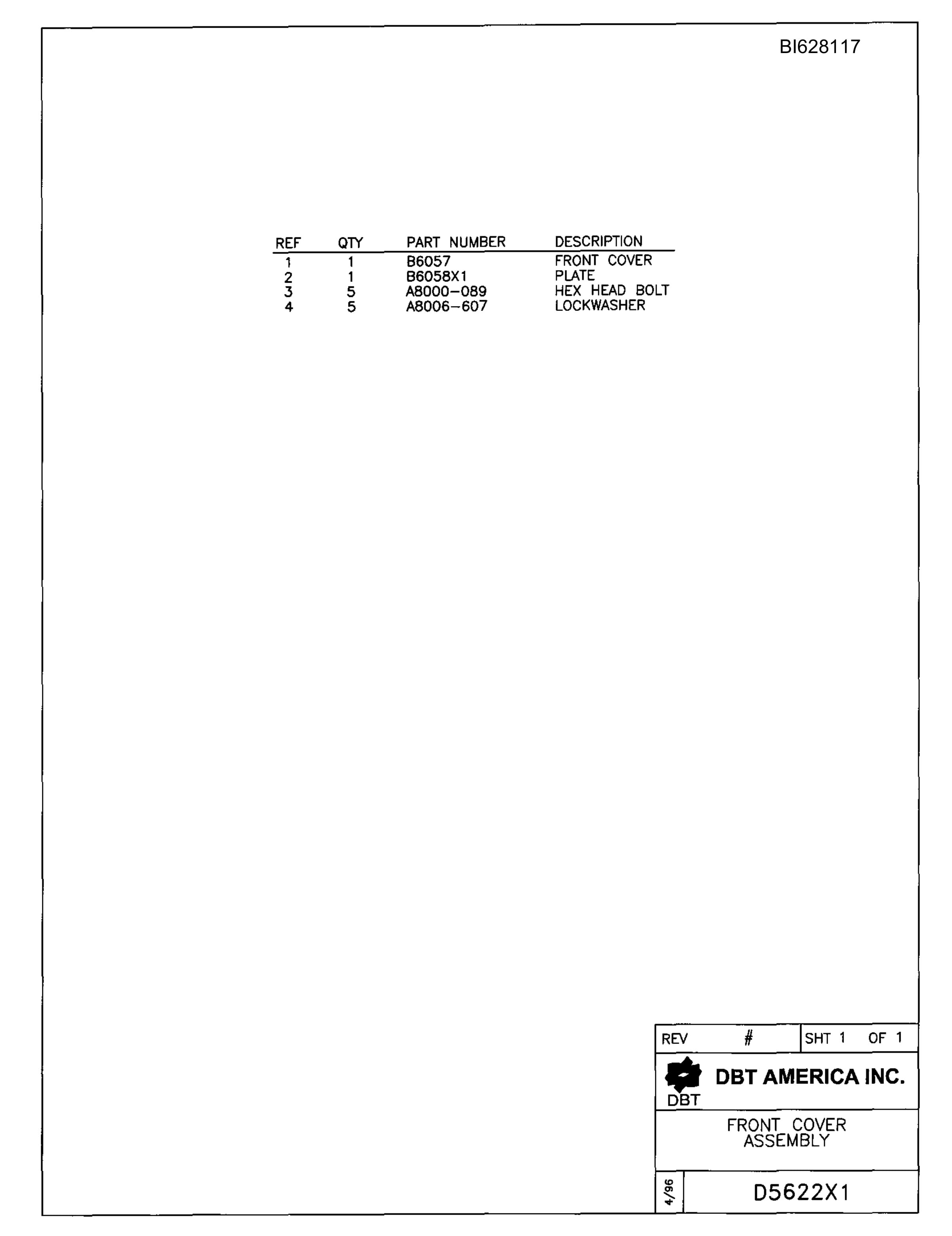 Bucyrus 482 Parts Catalog BI628117-5