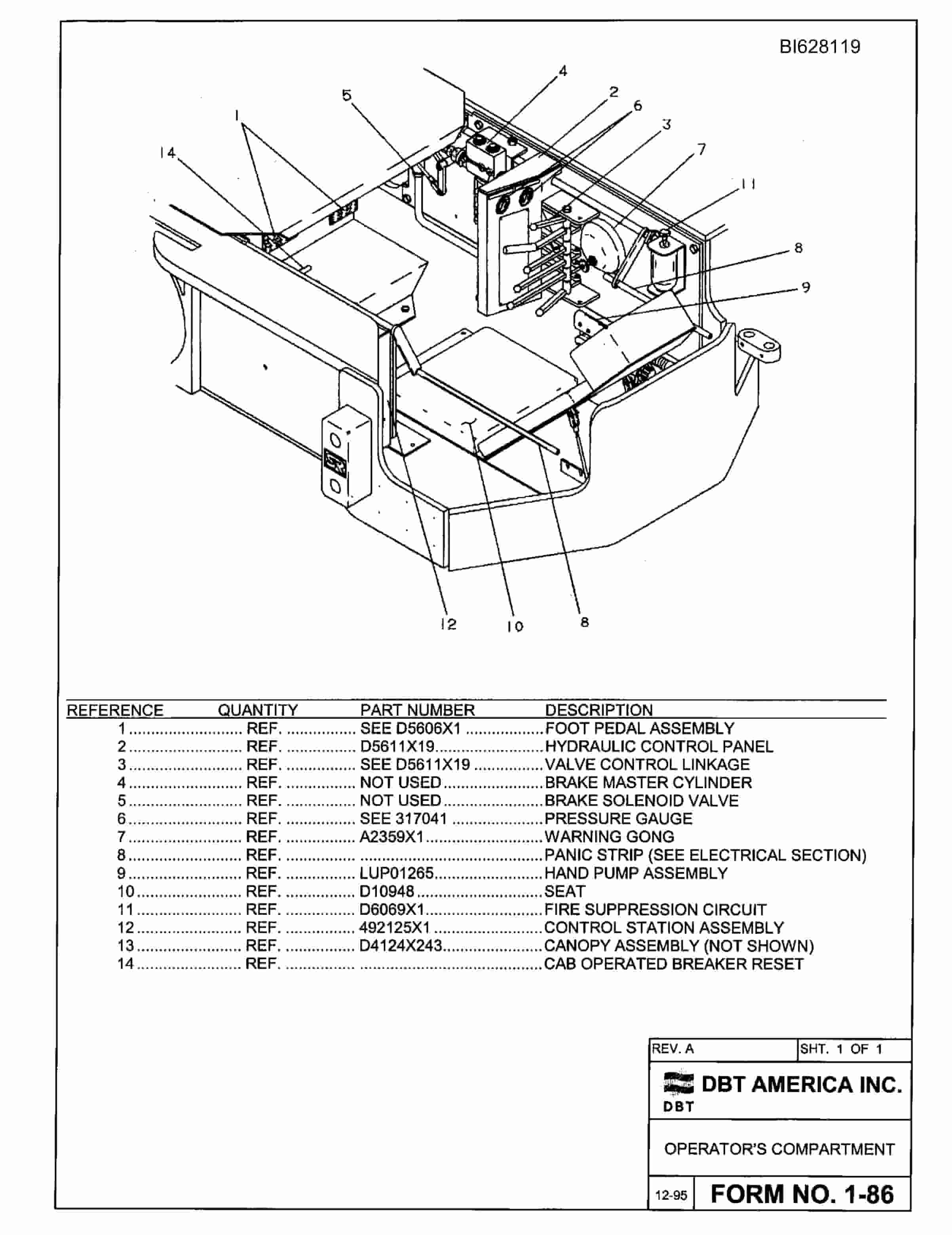 Bucyrus 482 Parts Catalog BI628119-2