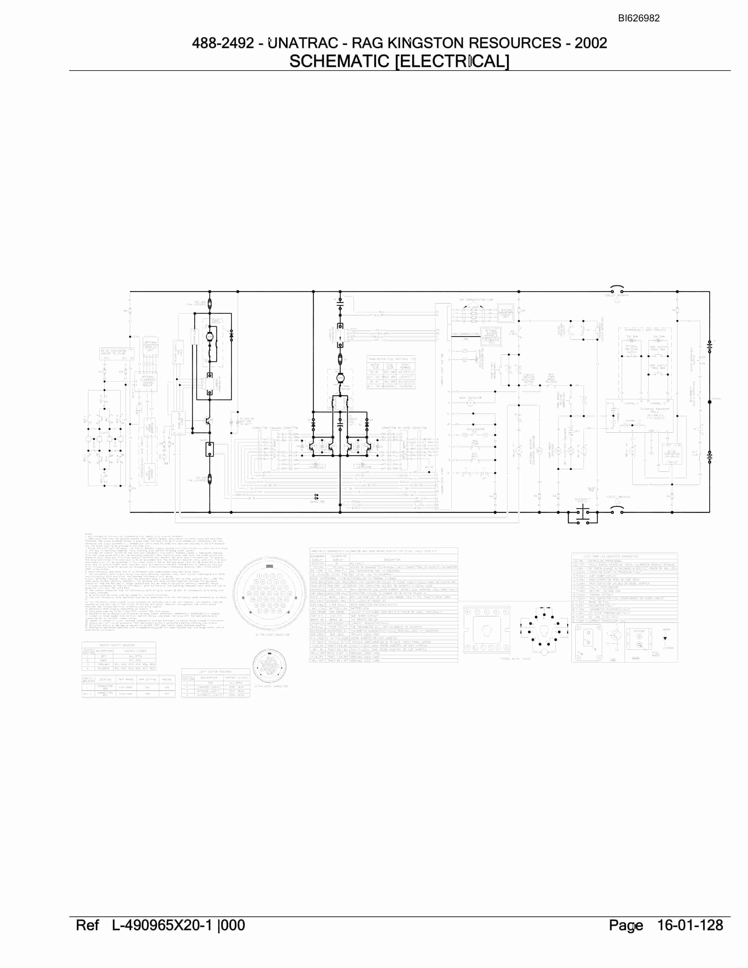 Bucyrus 488-2492 UN-A-TRAC Spare Parts List BI626982-4