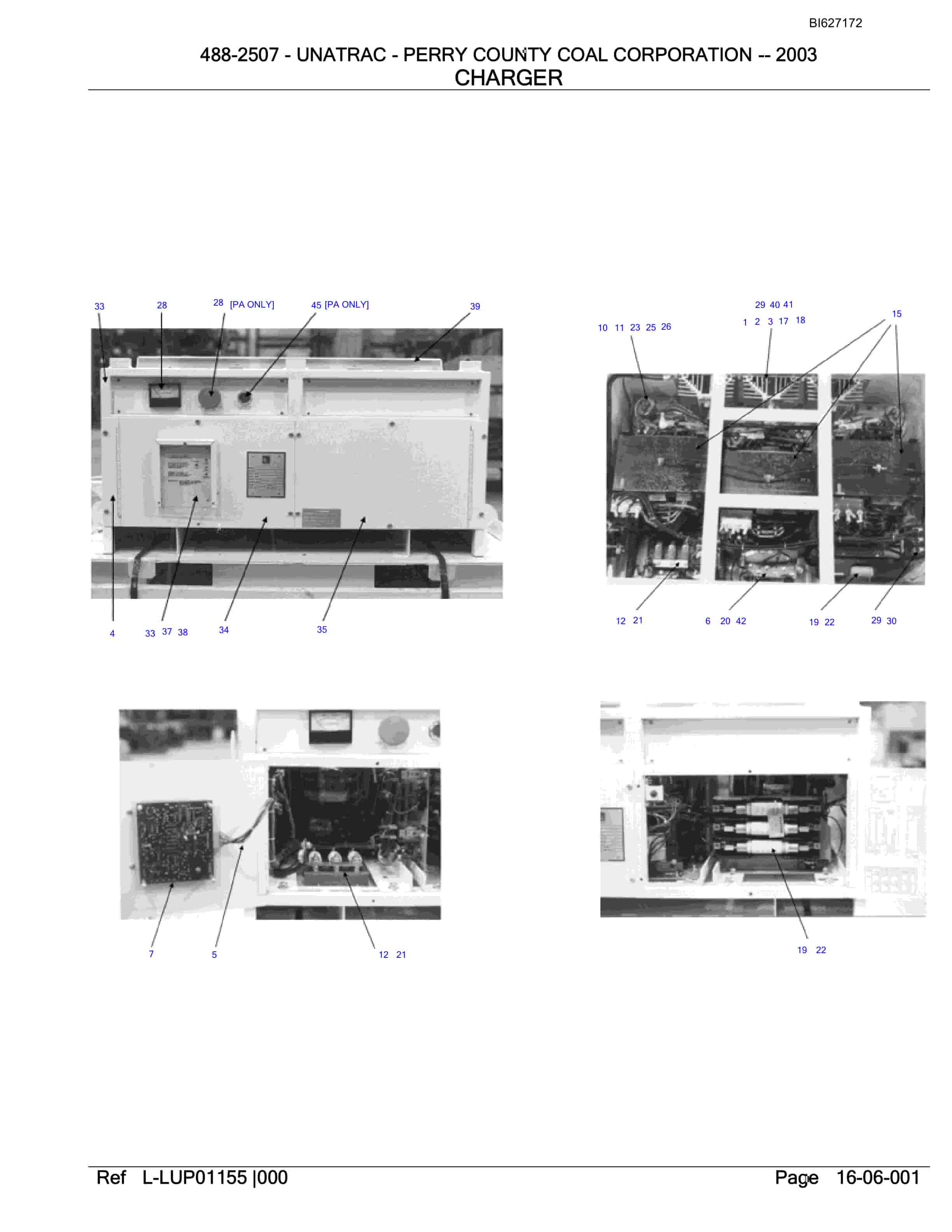 Bucyrus 488-2507 UN-A-TRAC Parts Catalog BI627172-5
