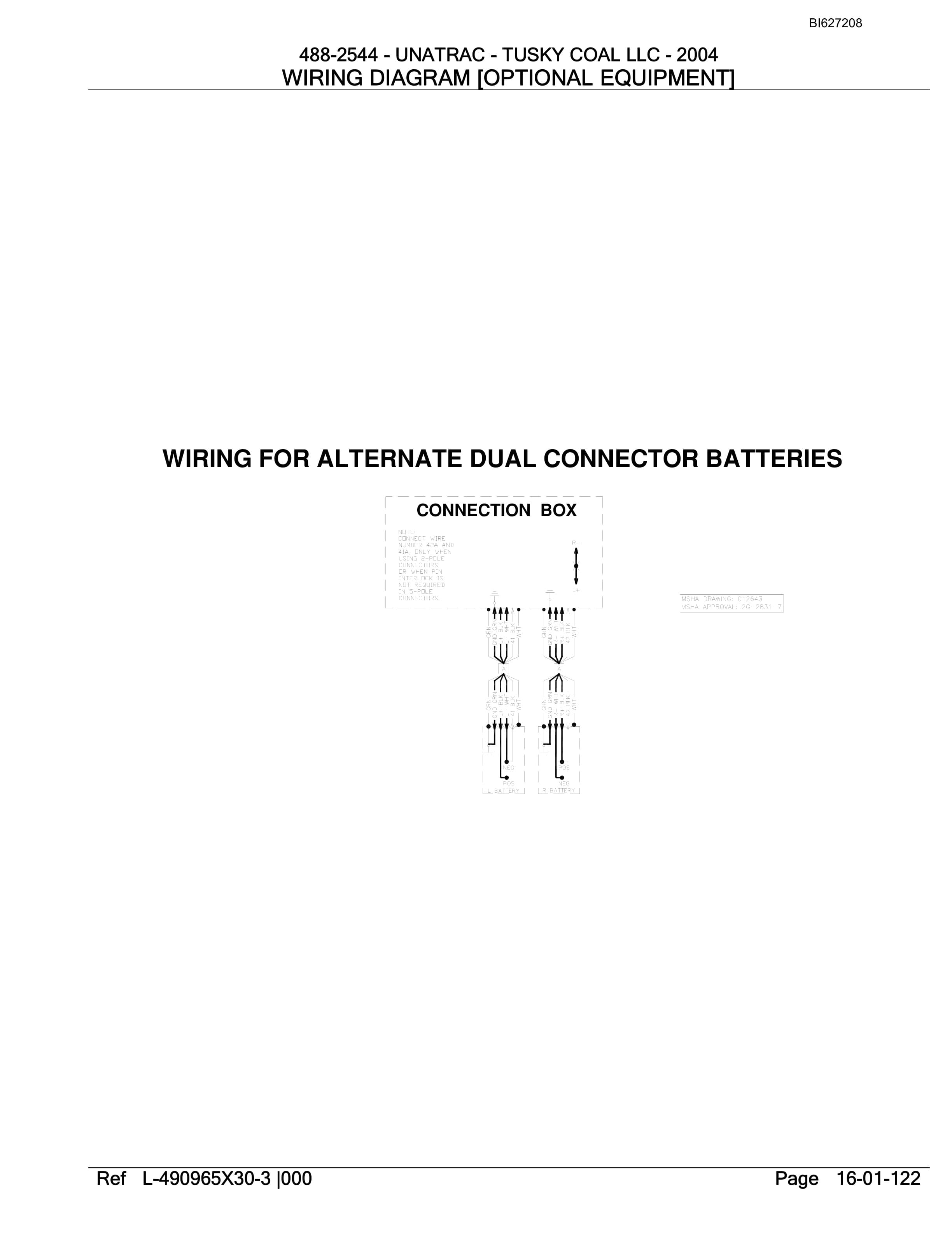 Bucyrus 488-2544 UN-A-TRAC Parts Catalog BI627208-2