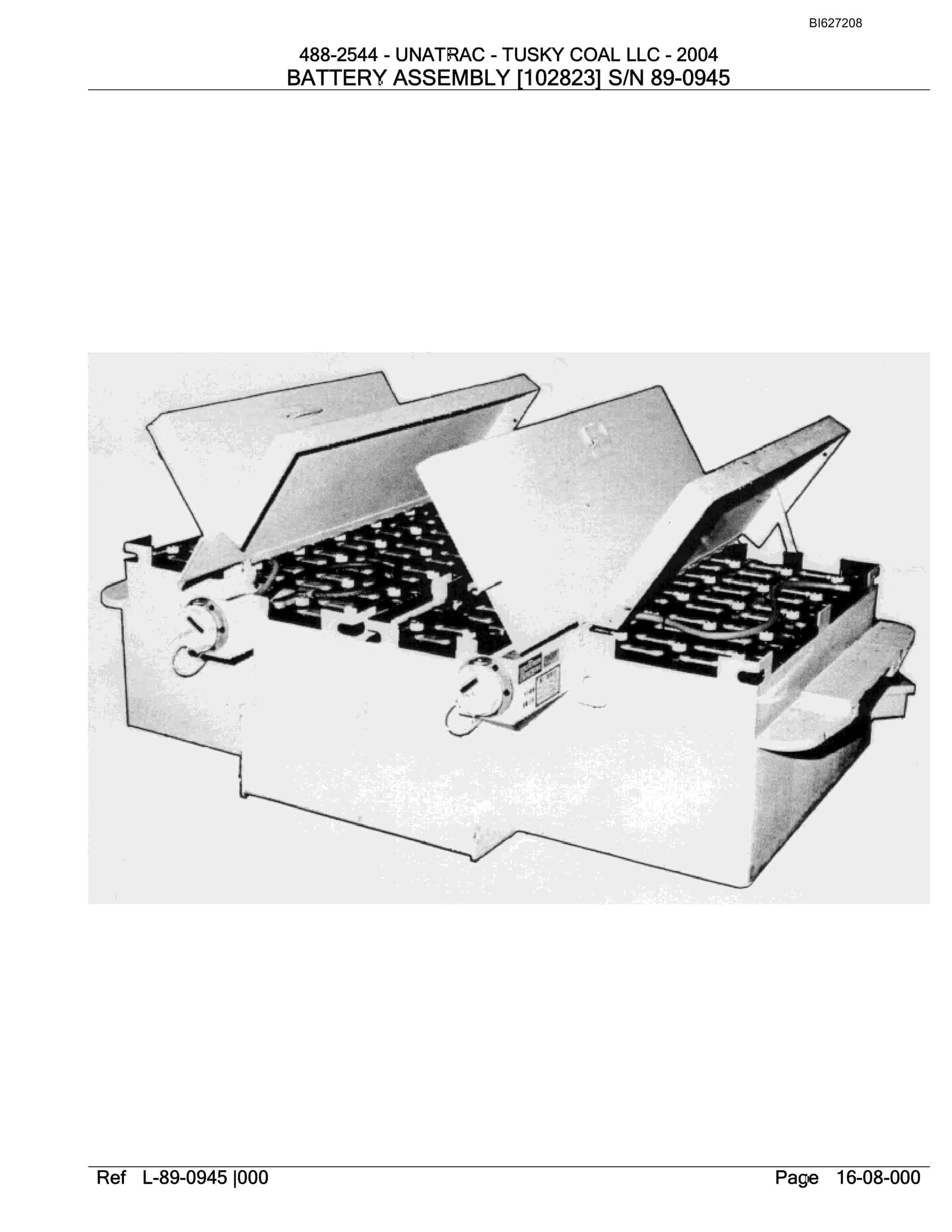 Bucyrus 488-2544 UN-A-TRAC Parts Catalog BI627208-5