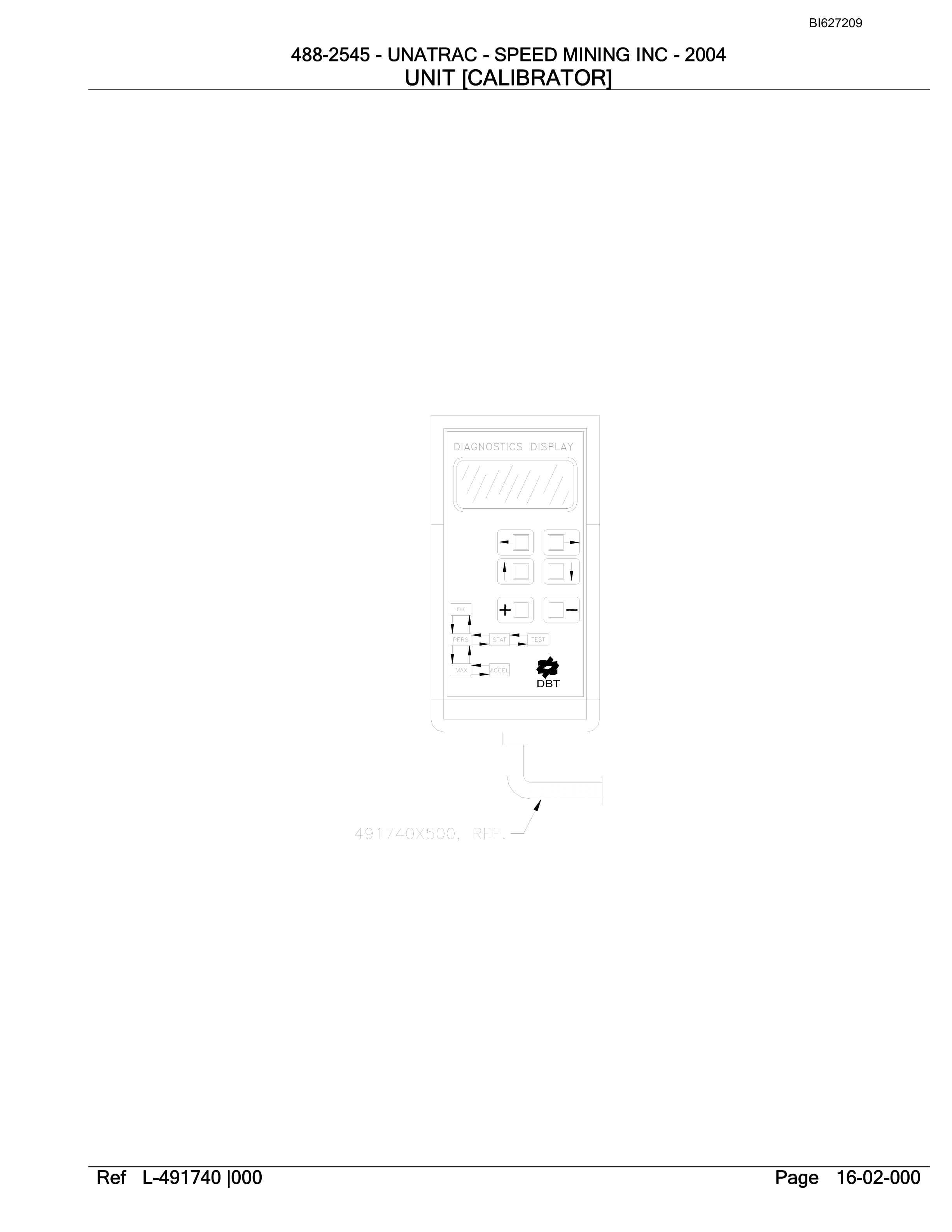Bucyrus 488-2545 UN-A-TRAC Parts Catalog BI627209-5