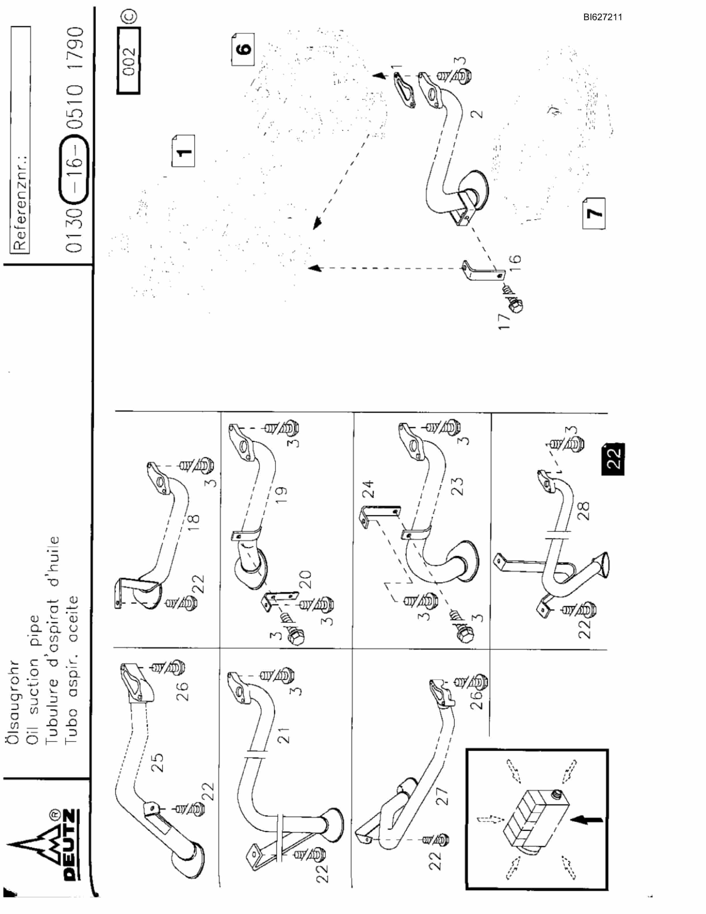 Bucyrus 488-2547 UN-A-TRAC Spare Parts List BI627211-5