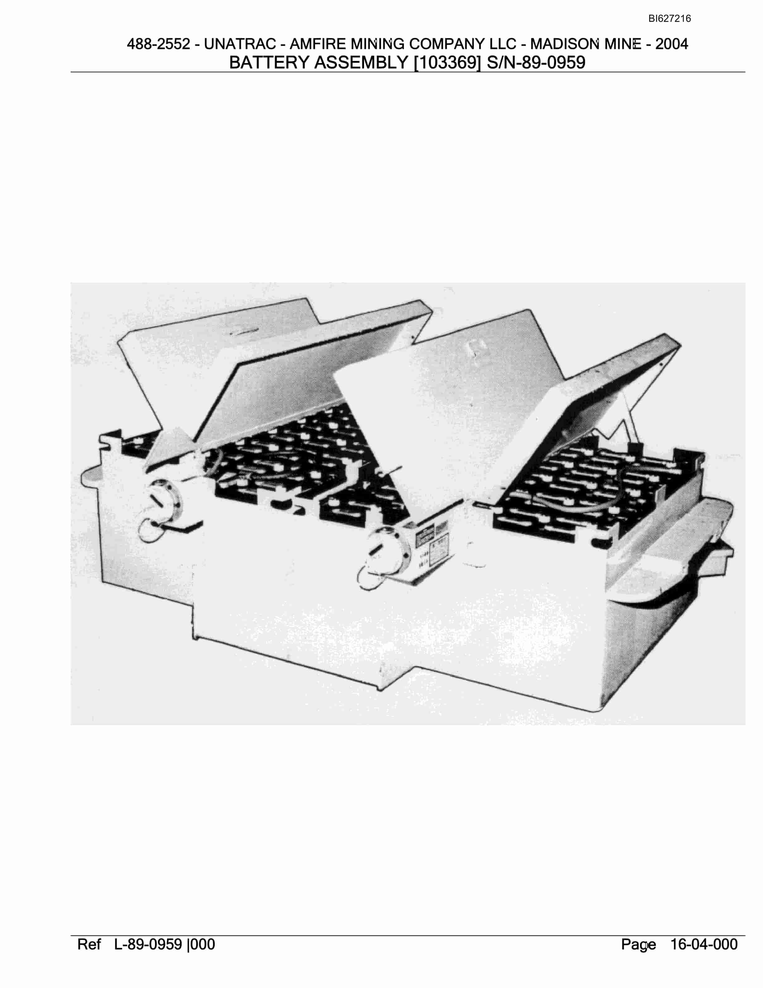 Bucyrus 488-2552 UN-A-TRAC Parts Catalog BI627216-4