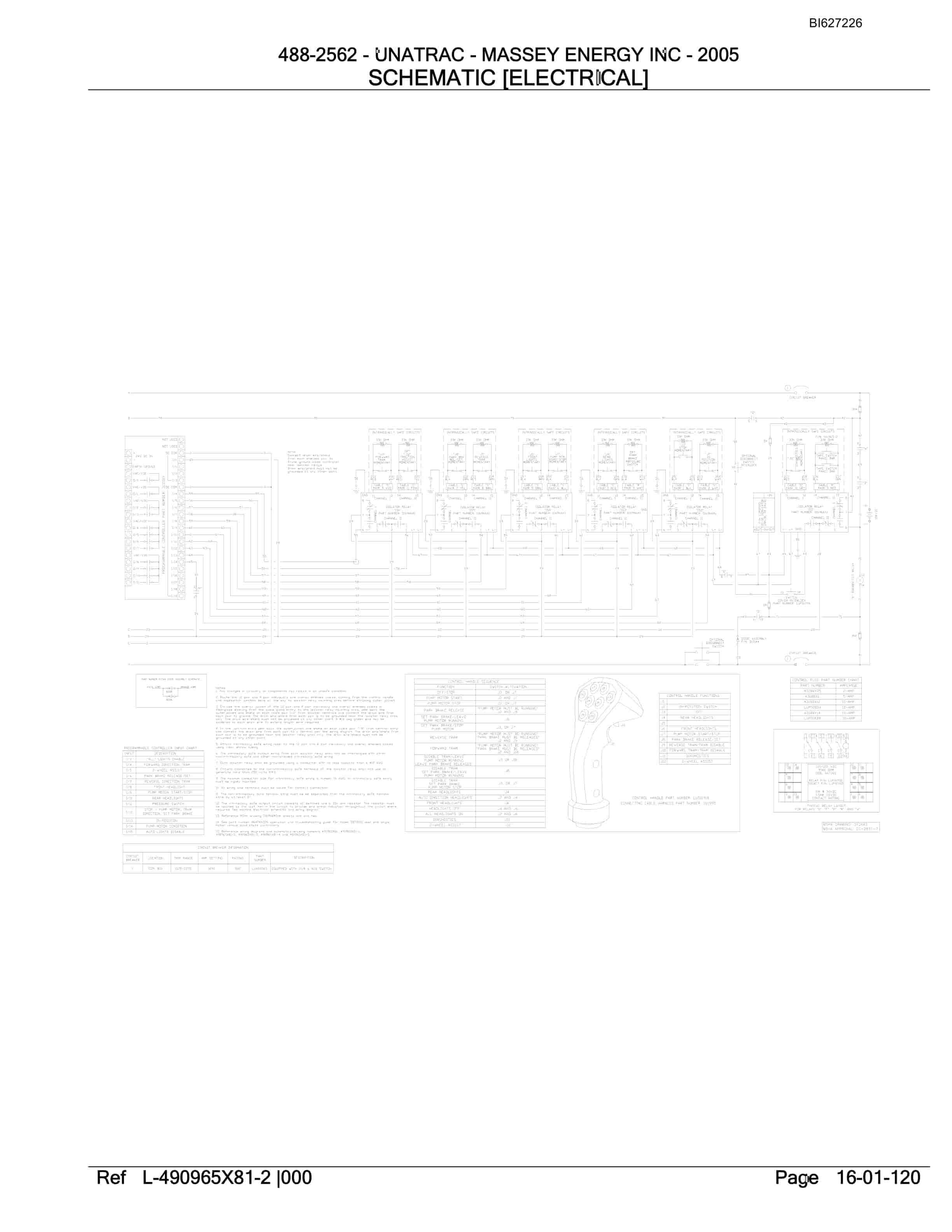 Bucyrus 488-2562 UN-A-TRAC Parts Catalog BI627226-2