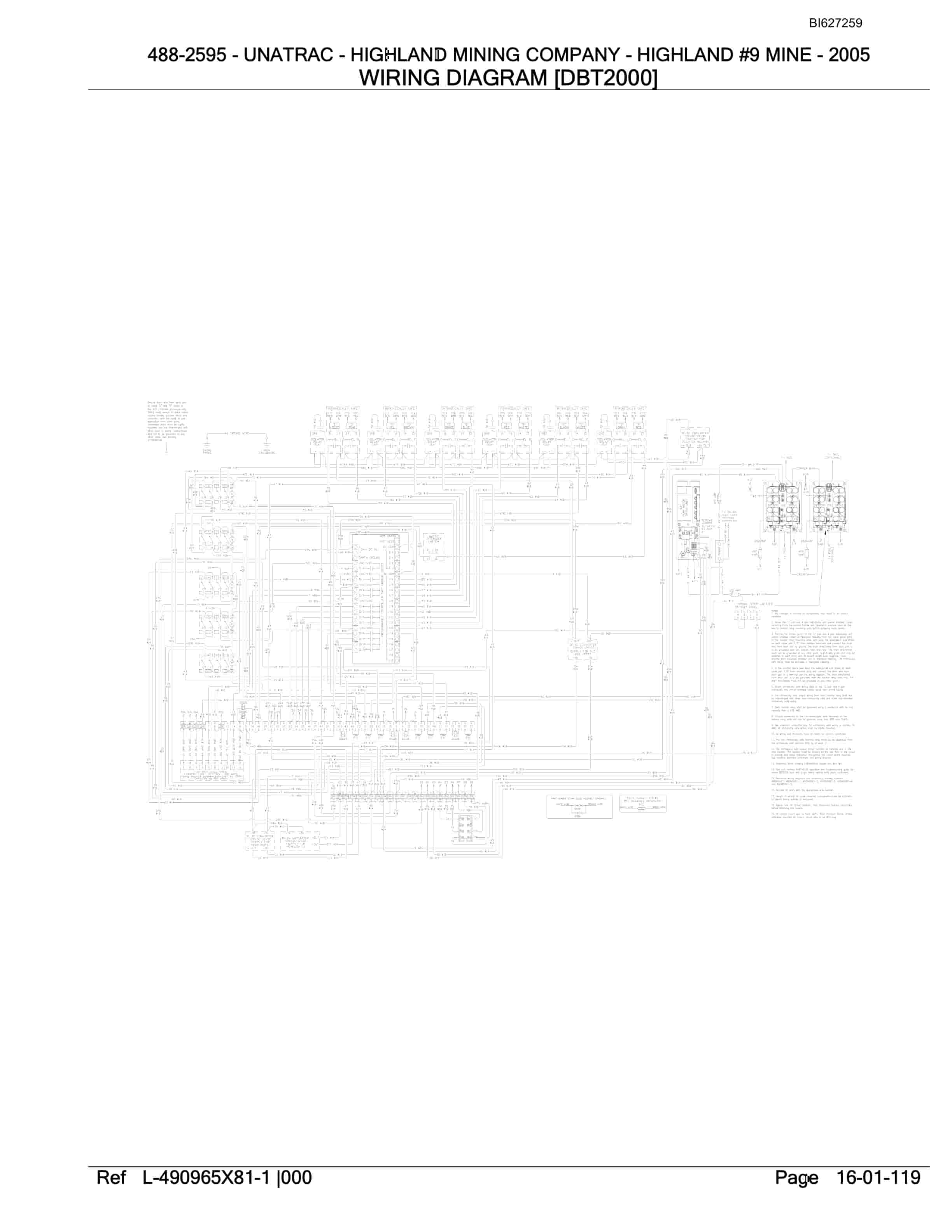 Bucyrus 488-2595 UN-A-TRAC Parts Catalog BI627259-2