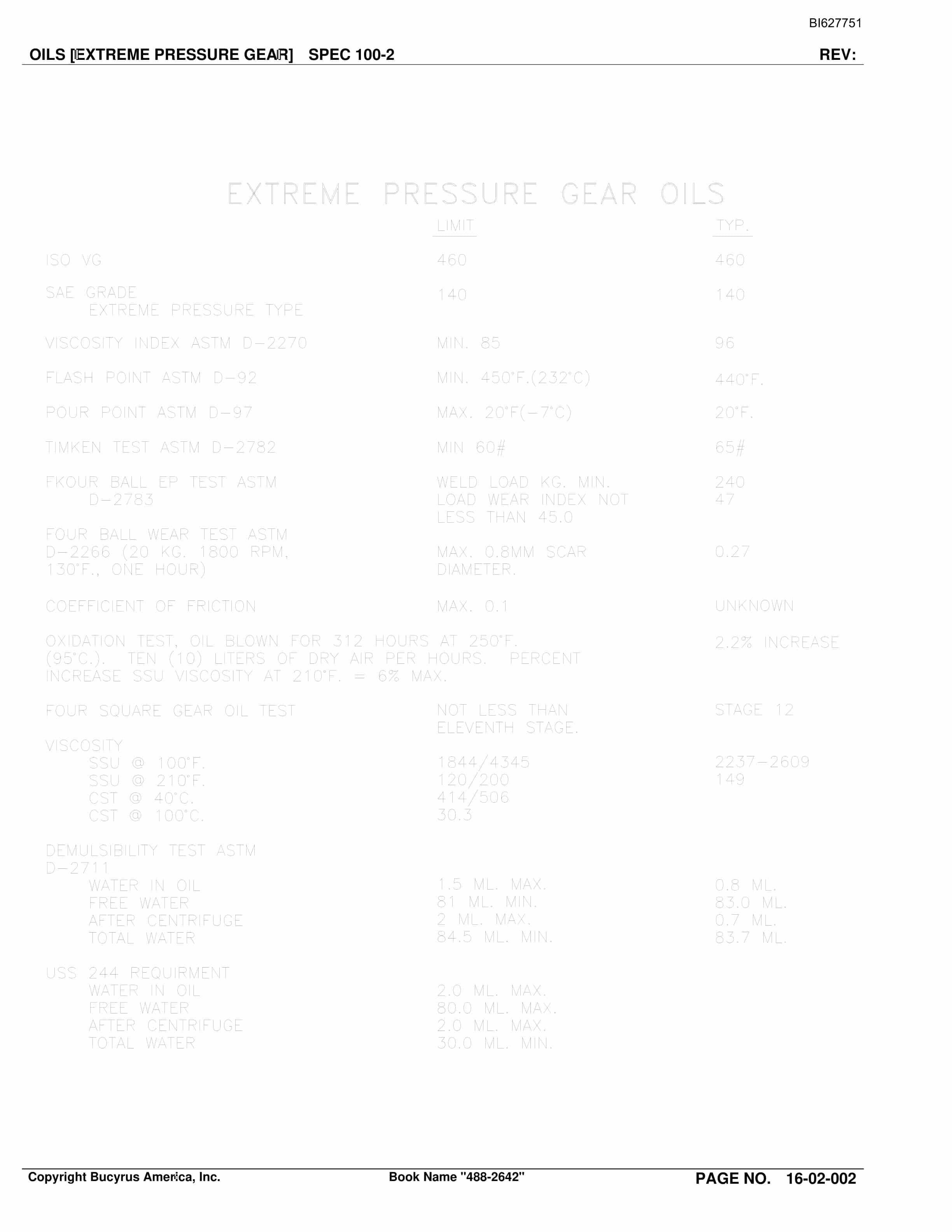 Bucyrus 488-2642 UN-A-TRAC Parts Catalog BI627751-5