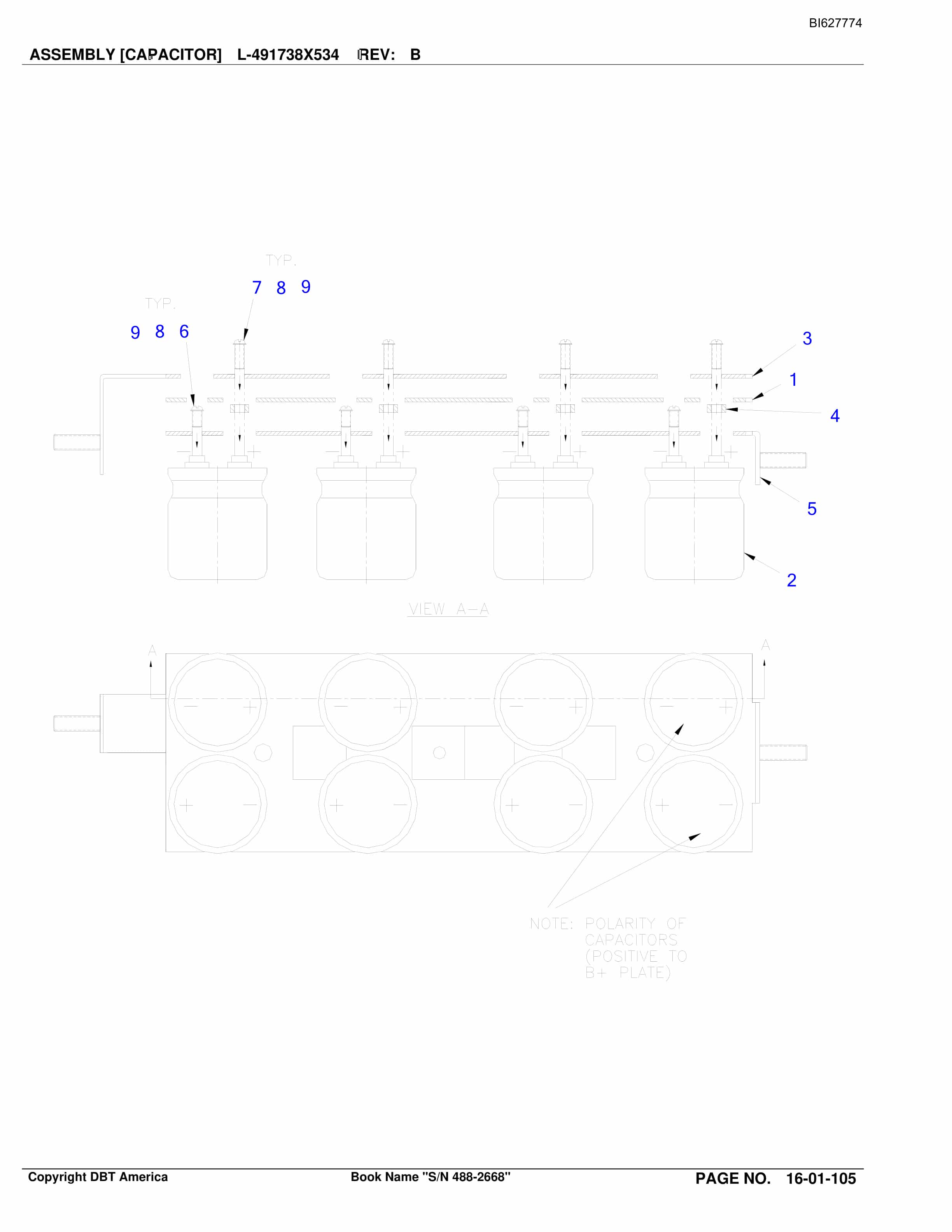 Bucyrus 488-2668 UN-A-TRAC Parts Catalog BI627774-2