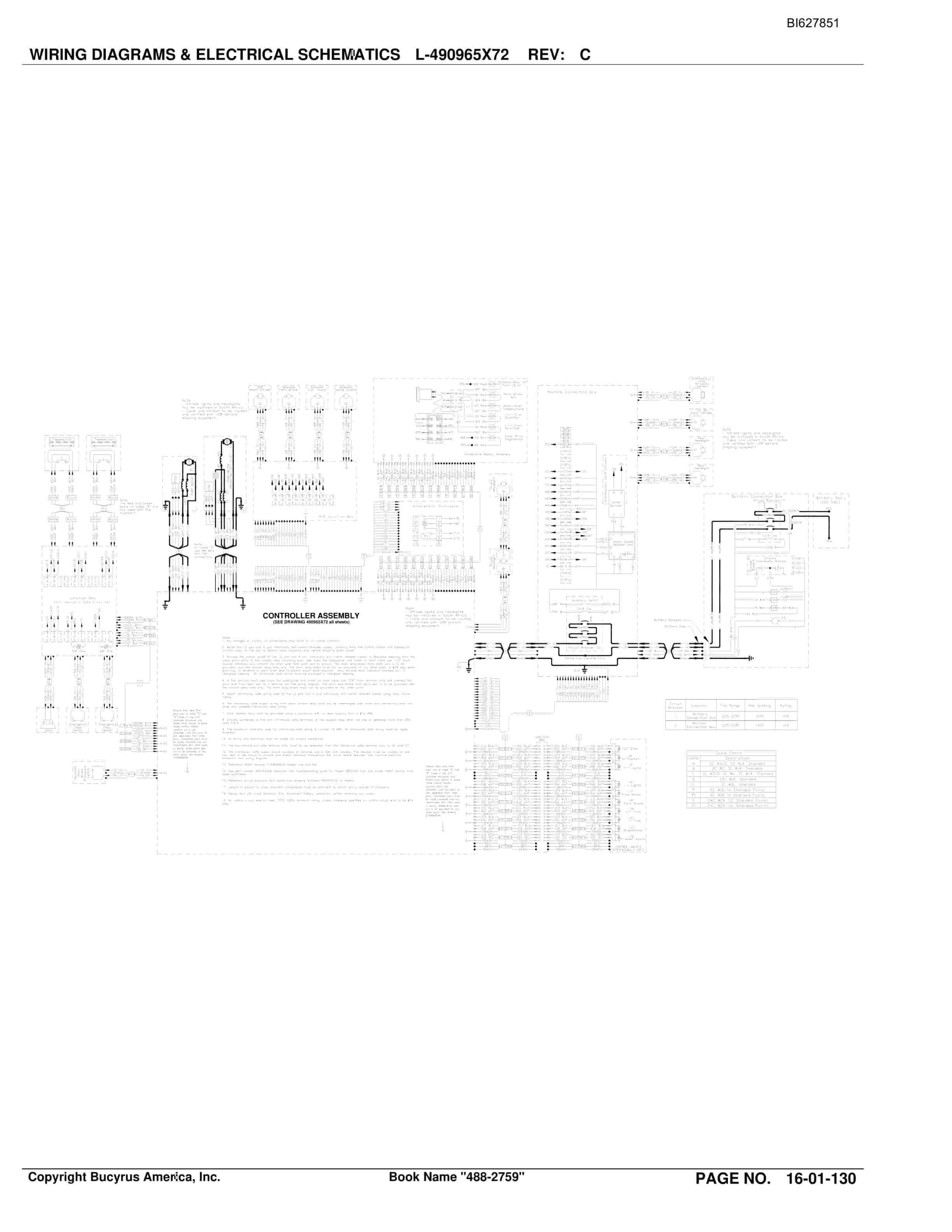 Bucyrus 488-2759 UN-A-TRAC Spare Parts List BI627851-2