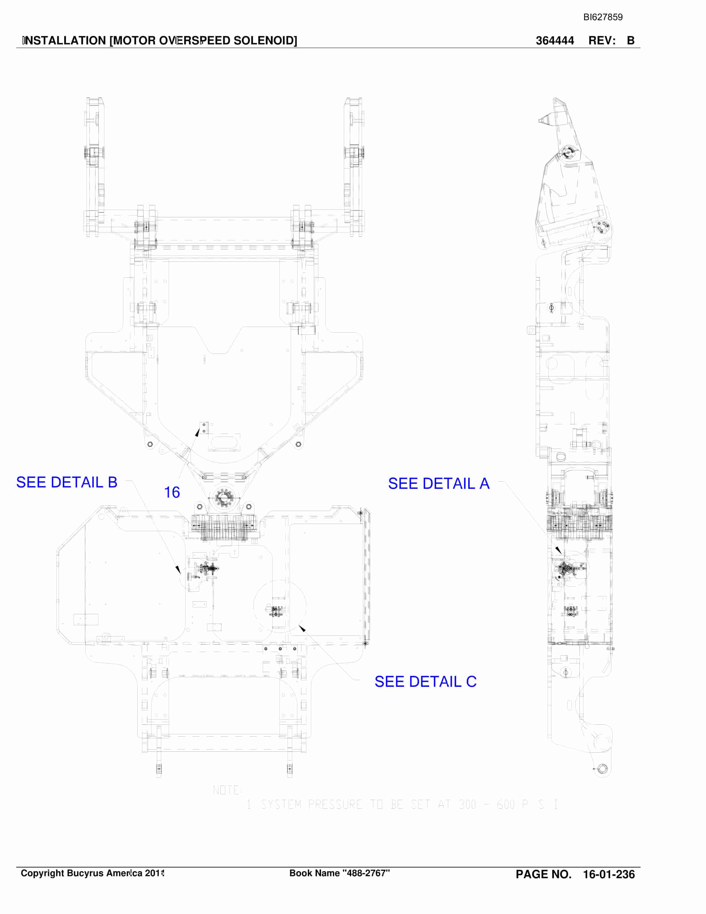 Bucyrus 488-2767 UN-A-TRAC Spare Parts List BI627859-4