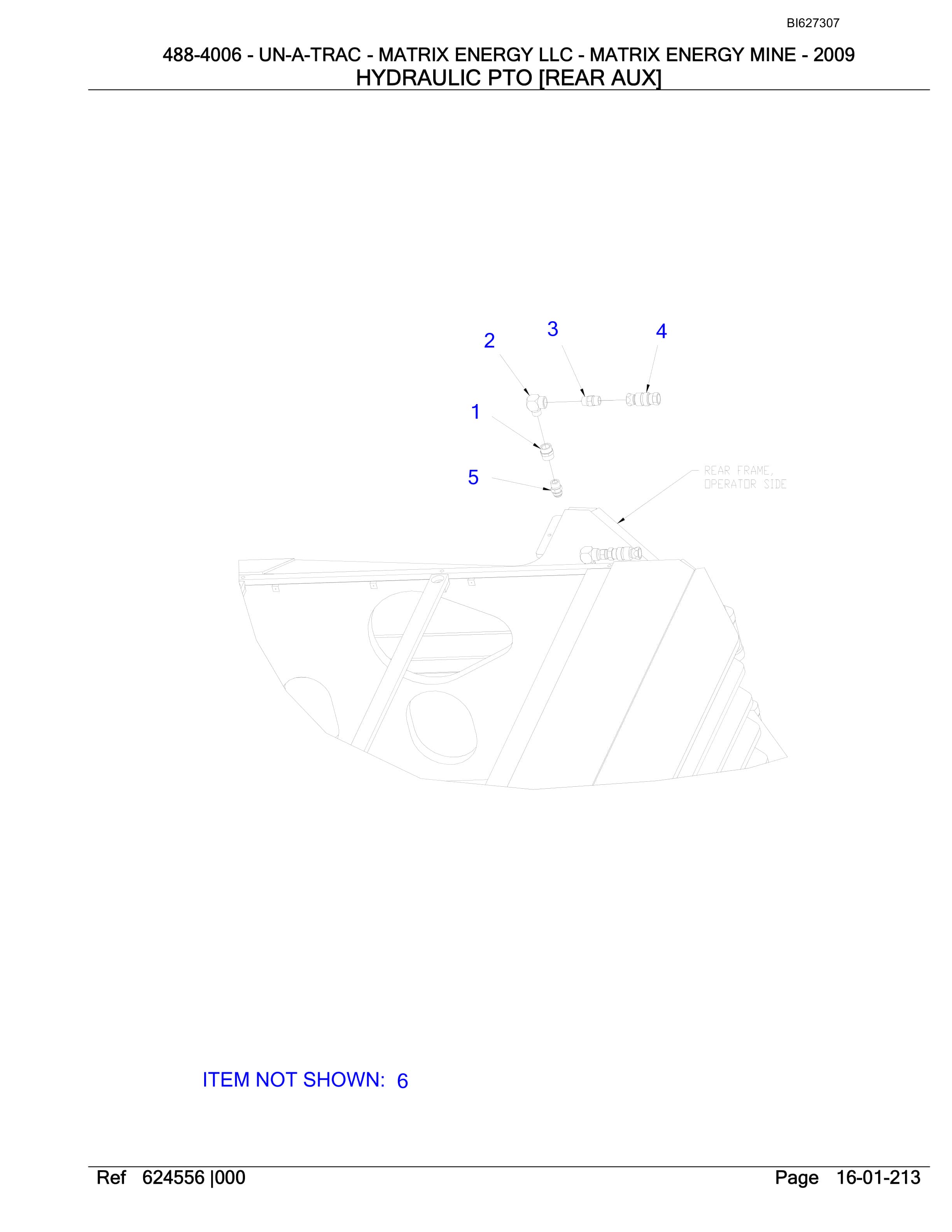 Bucyrus 488-4006 UN-A-TRAC Spare Parts List BI627307-4