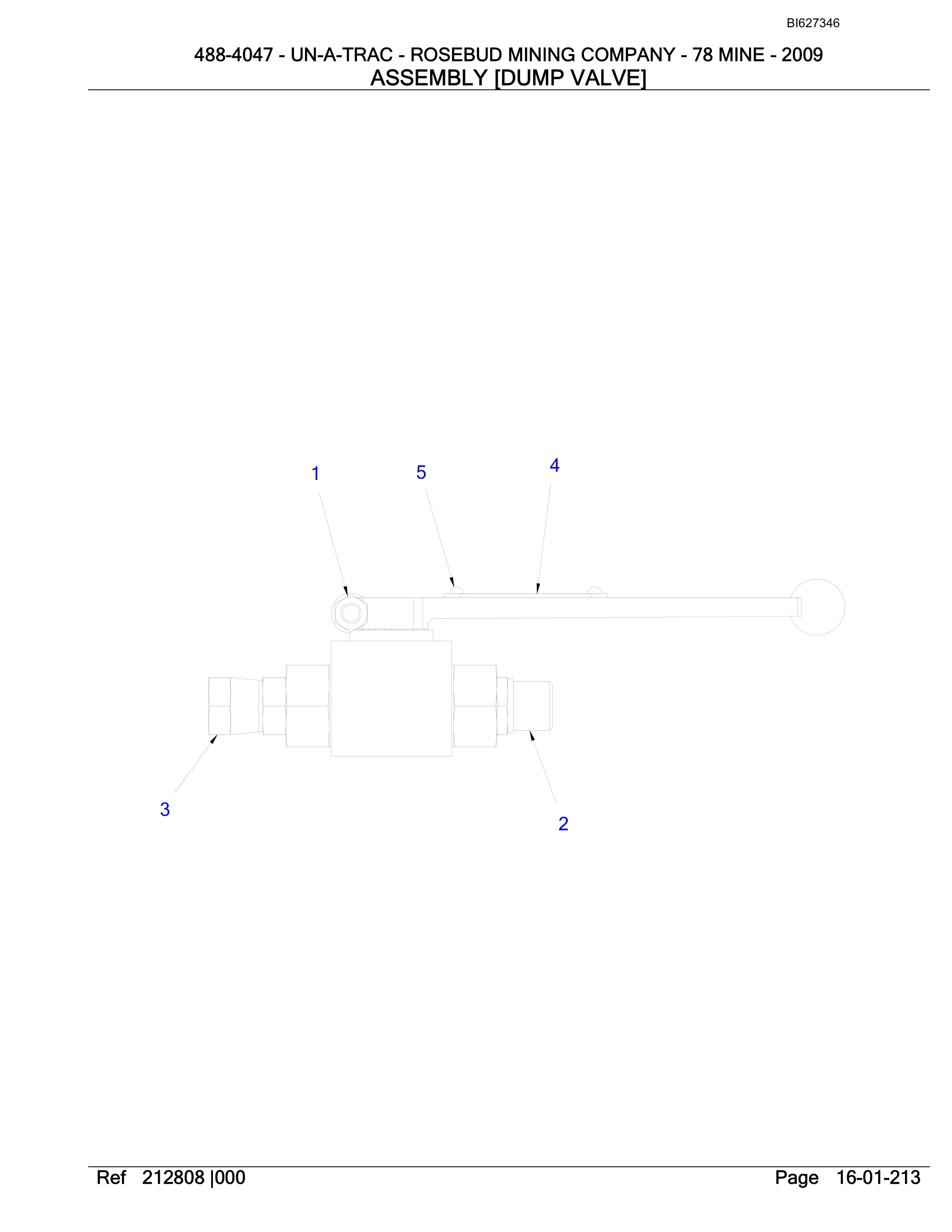 Bucyrus 488-4047 UN-A-TRAC Spare Parts List BI627346-4