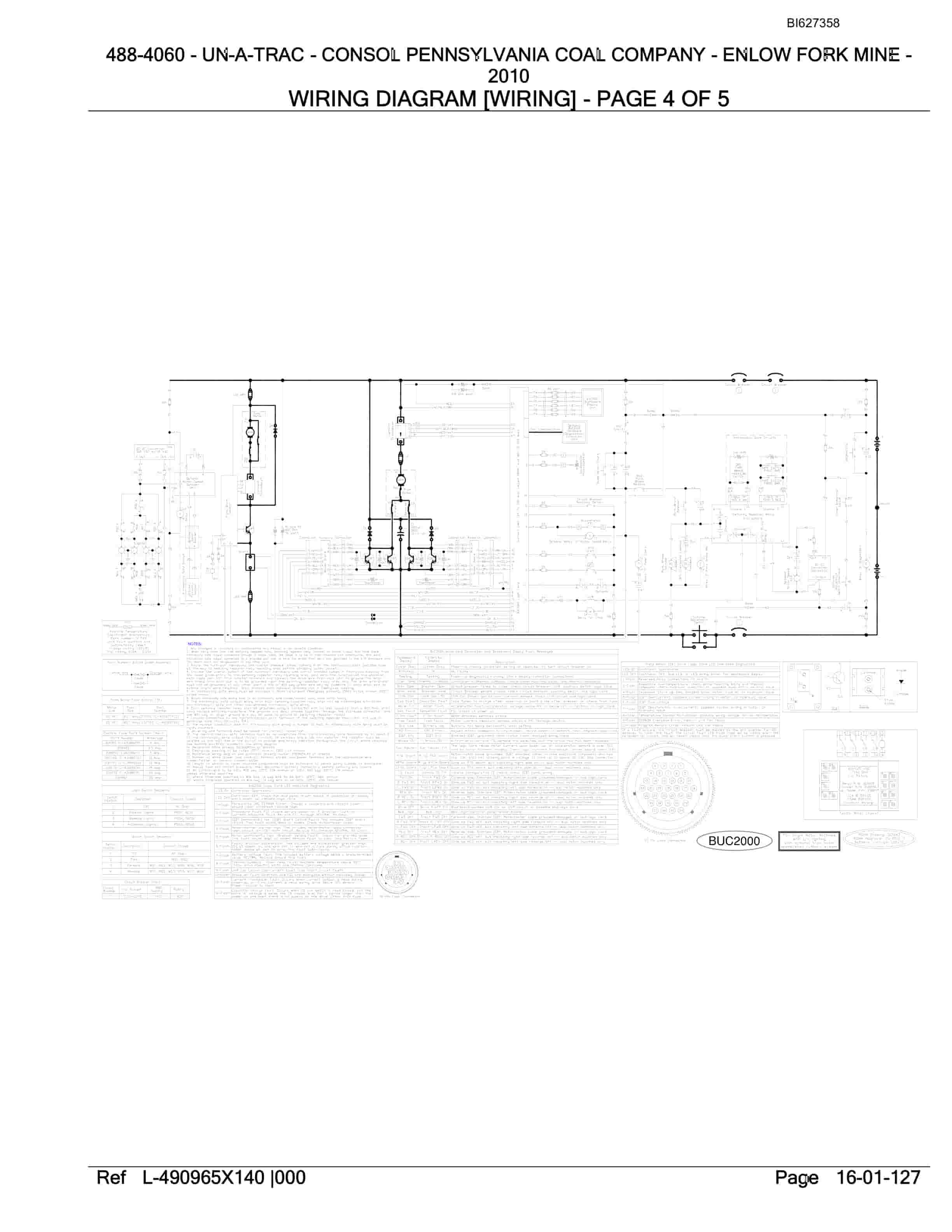 Bucyrus 488-4060 UN-A-TRAC Spare Parts List BI627358-3