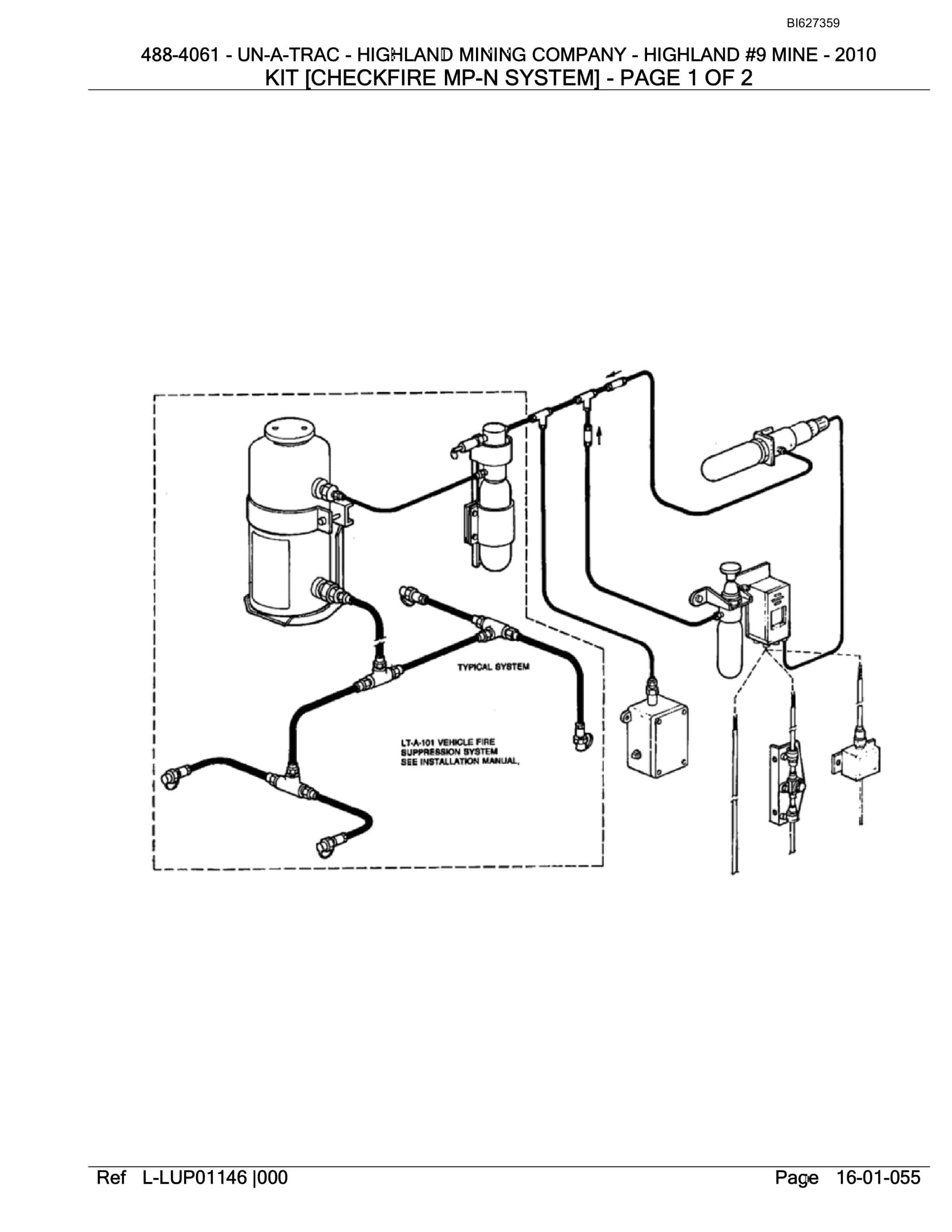 Bucyrus 488-4061 UN-A-TRAC Spare Parts List BI627359-2