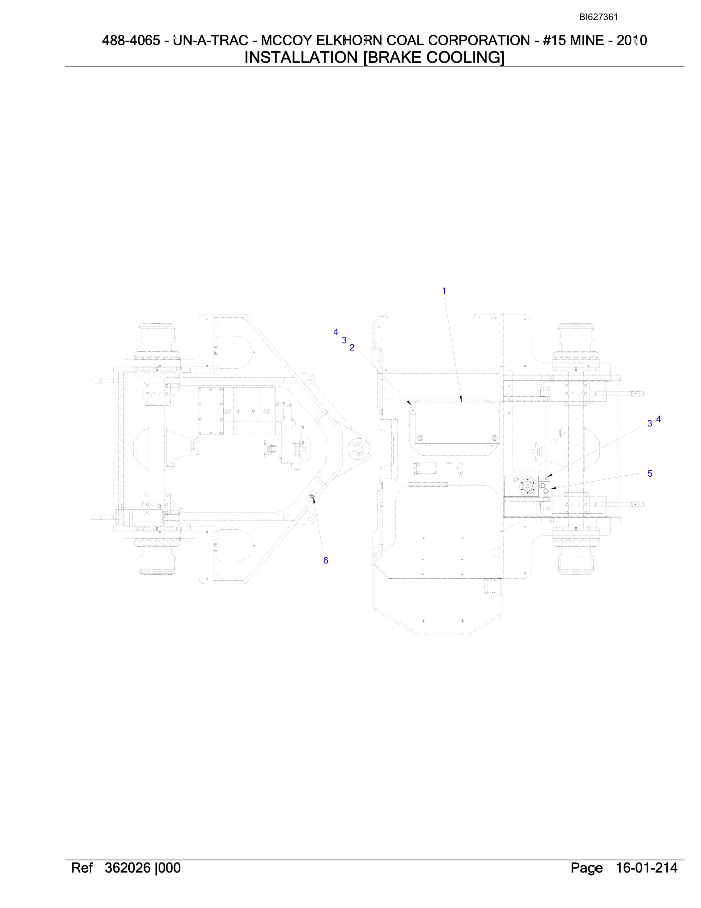 Bucyrus 488-4065 UN-A-TRAC Spare Parts List BI627361-4