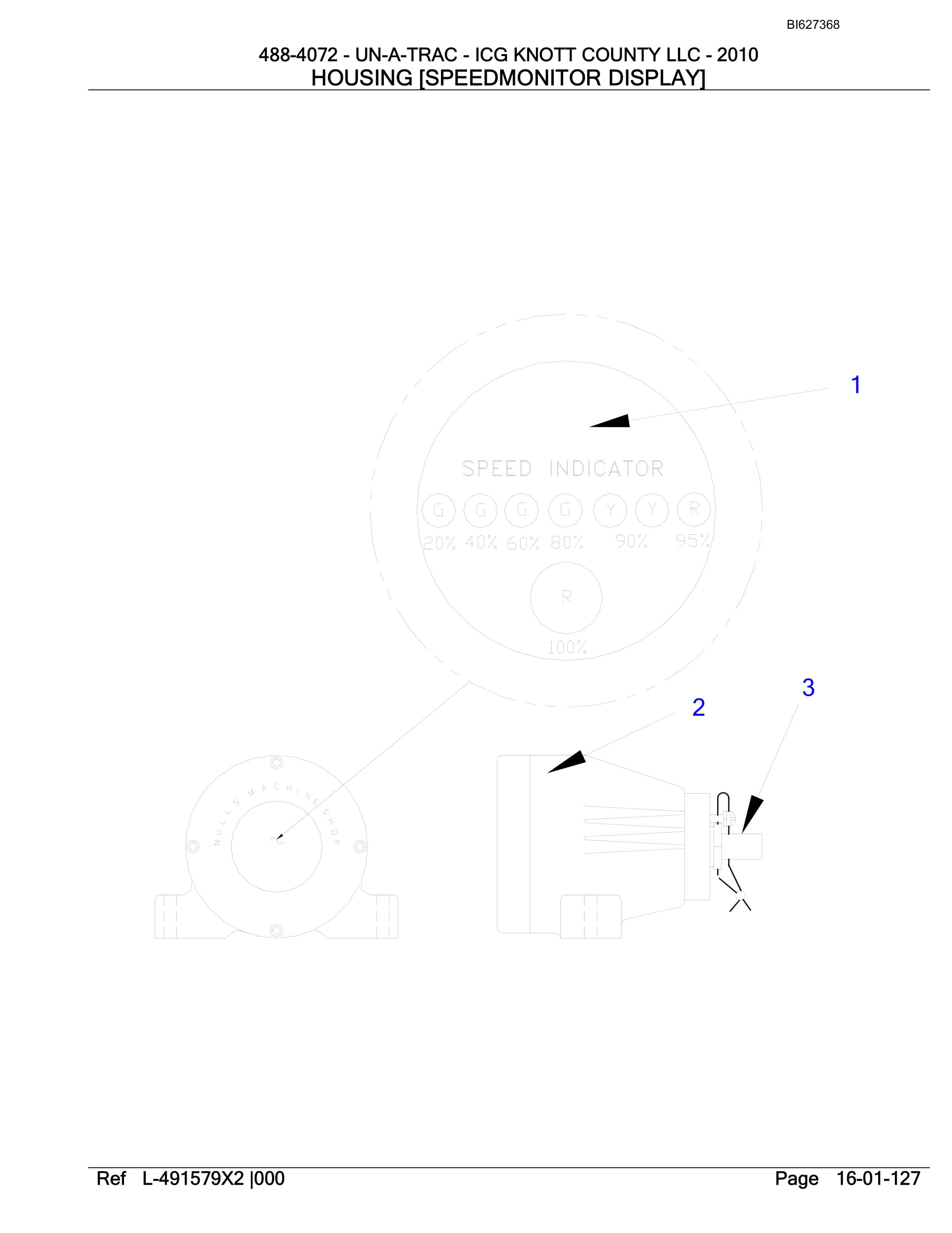 Bucyrus 488-4072 UN-A-TRAC Spare Parts List BI627368-2