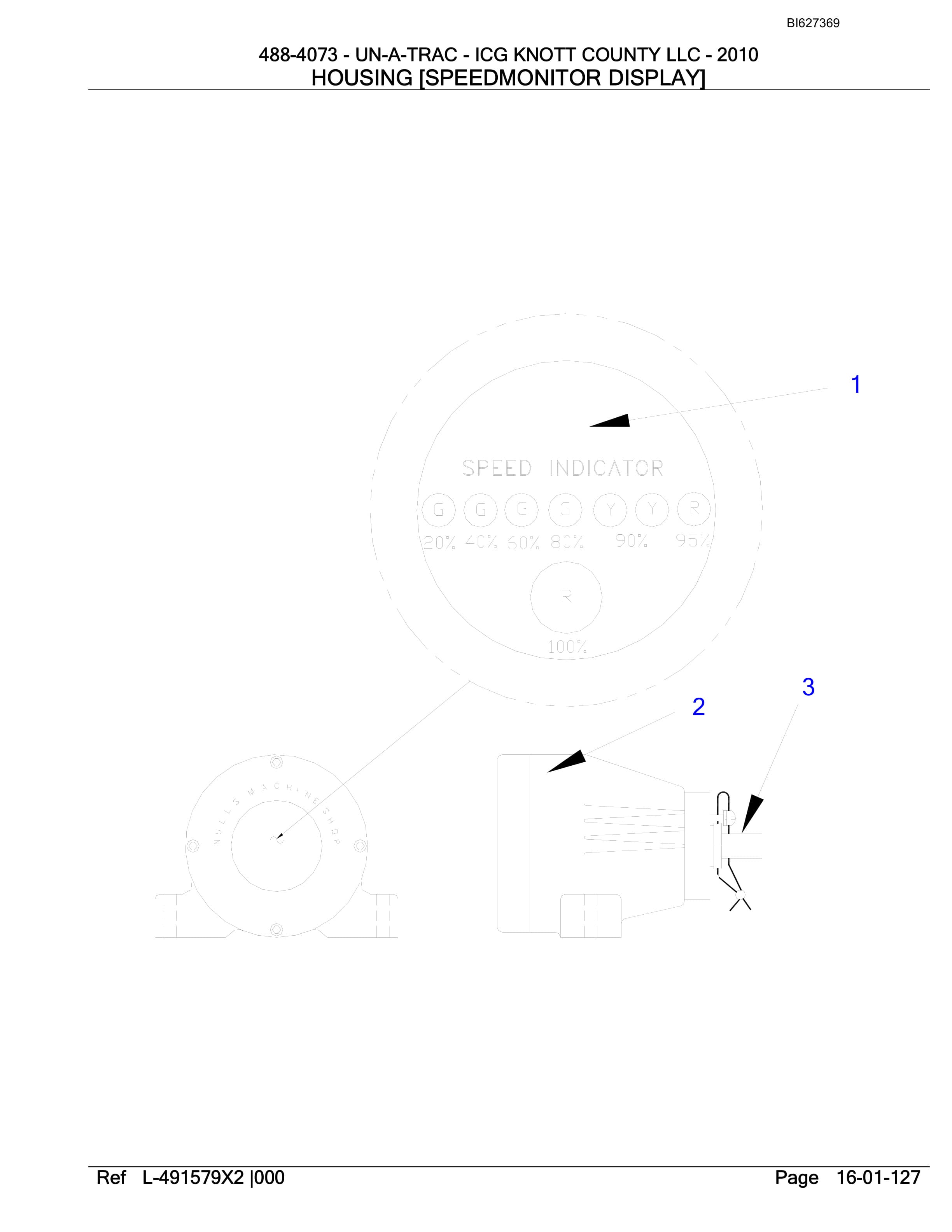 Bucyrus 488-4073 UN-A-TRAC Spare Parts List BI627369-2