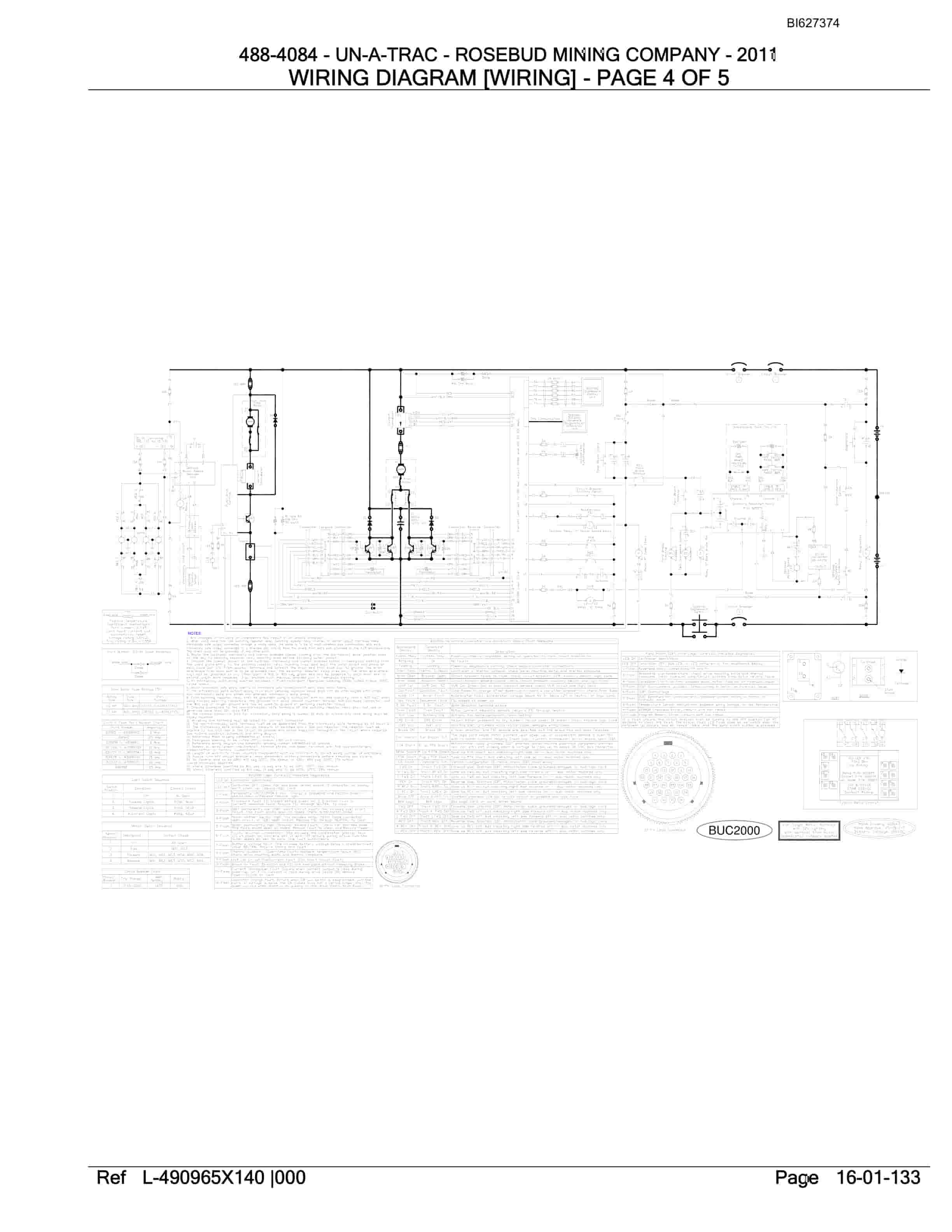 Bucyrus 488-4084 UN-A-TRAC Spare Parts List BI627374-3