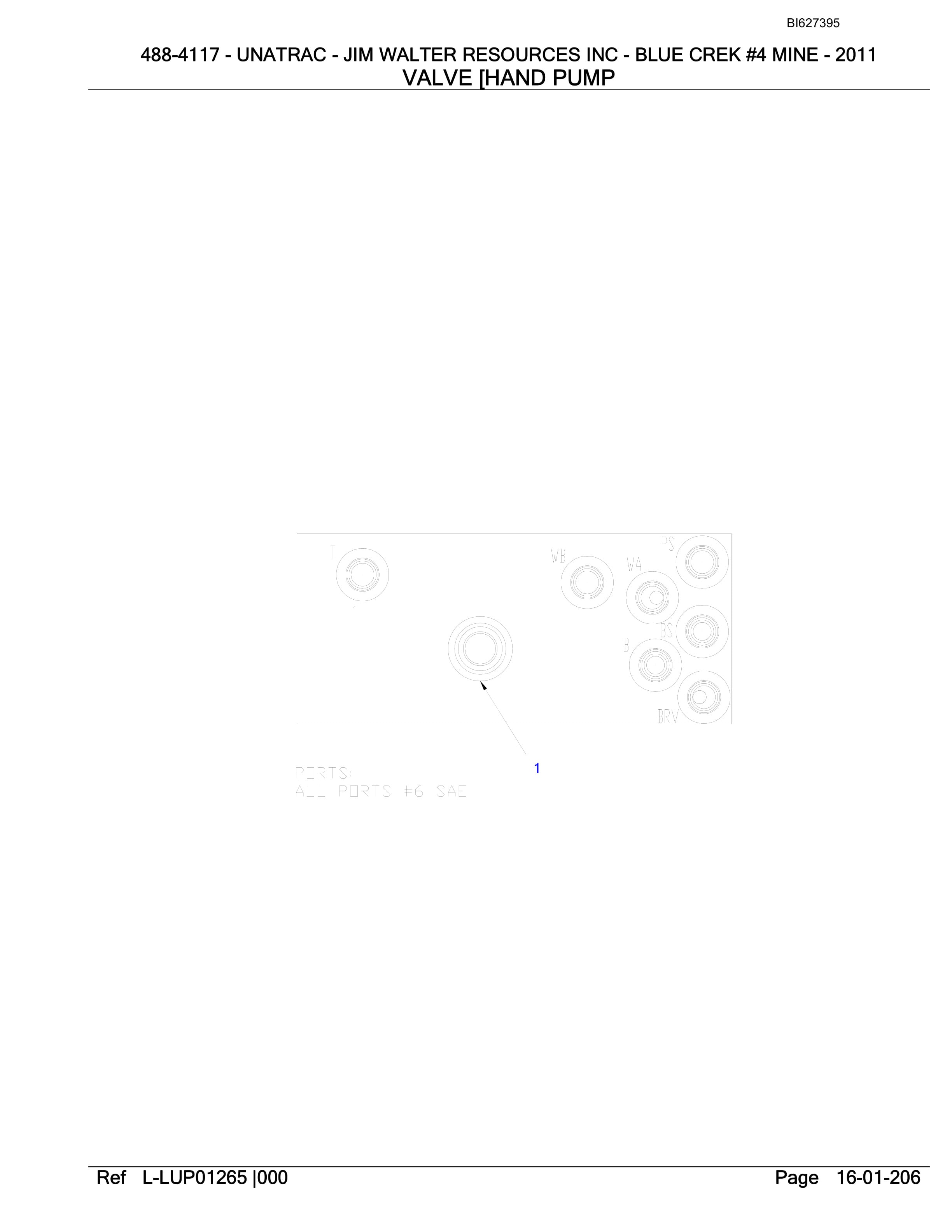 Bucyrus 488-4117 UN-A-TRAC Spare Parts List BI627395-3