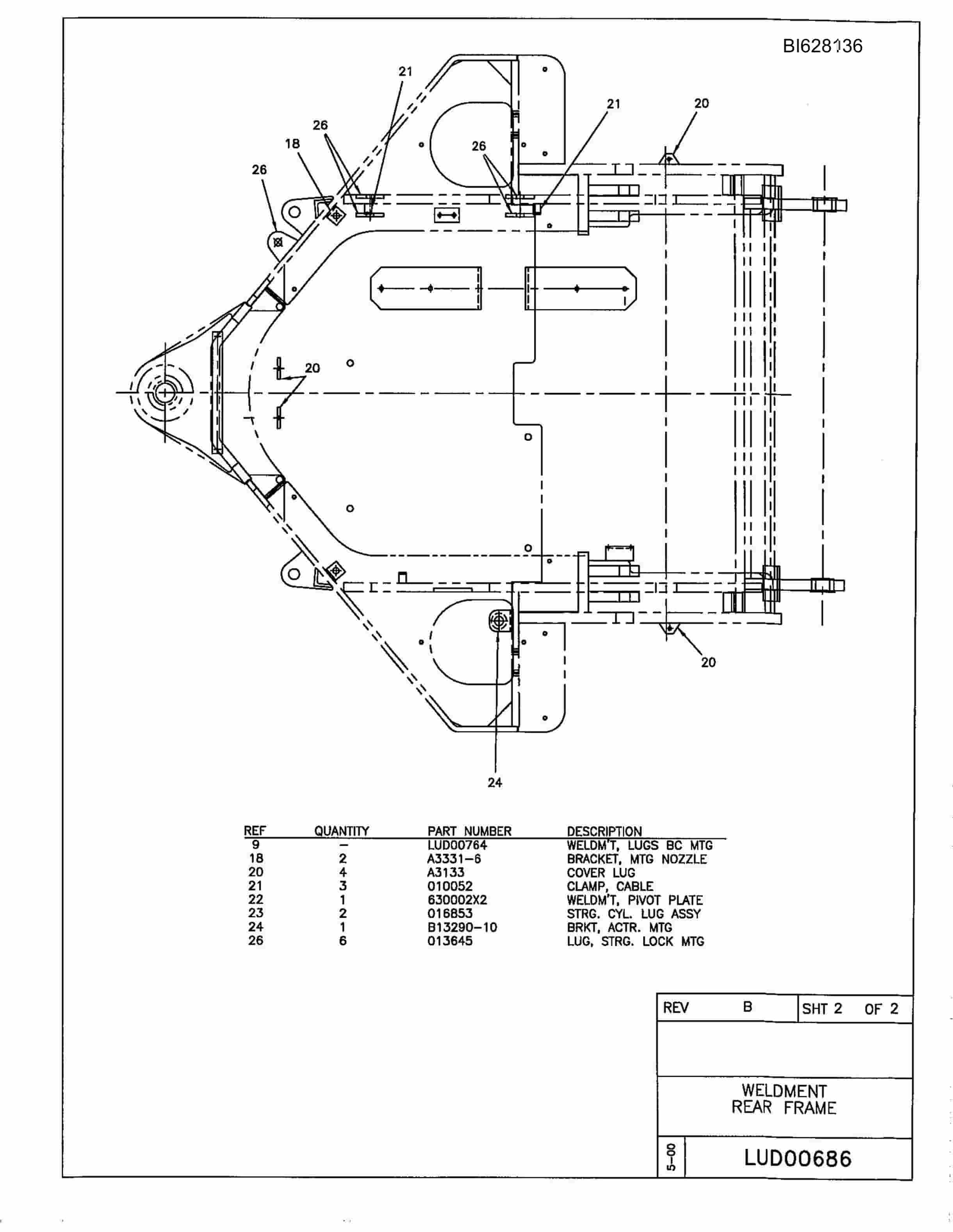 Bucyrus 488-6 W-G.L.B.C Parts Catalog BI628136-5