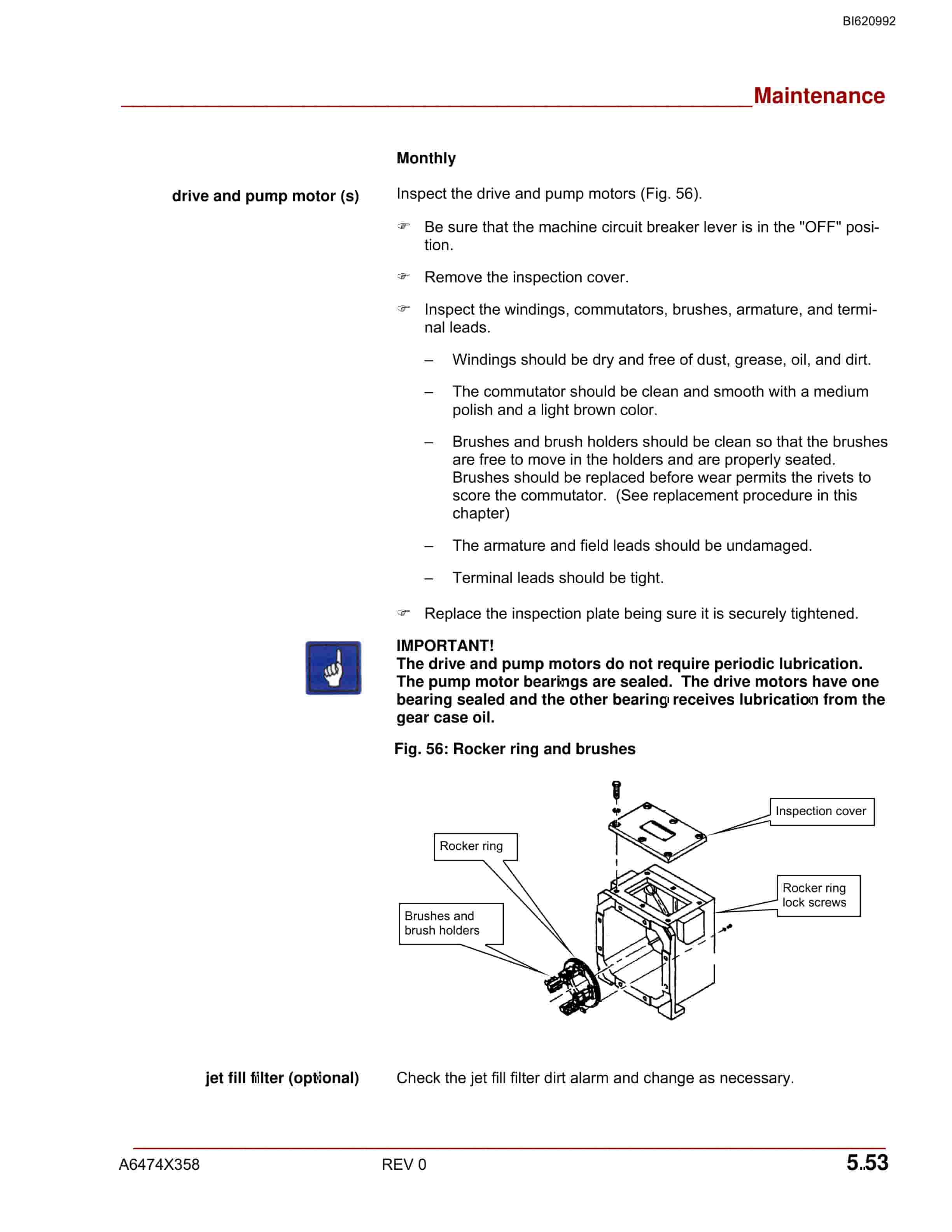 Bucyrus 488-6DM AC UN-A-TRAC Operation Manual BI620992-3
