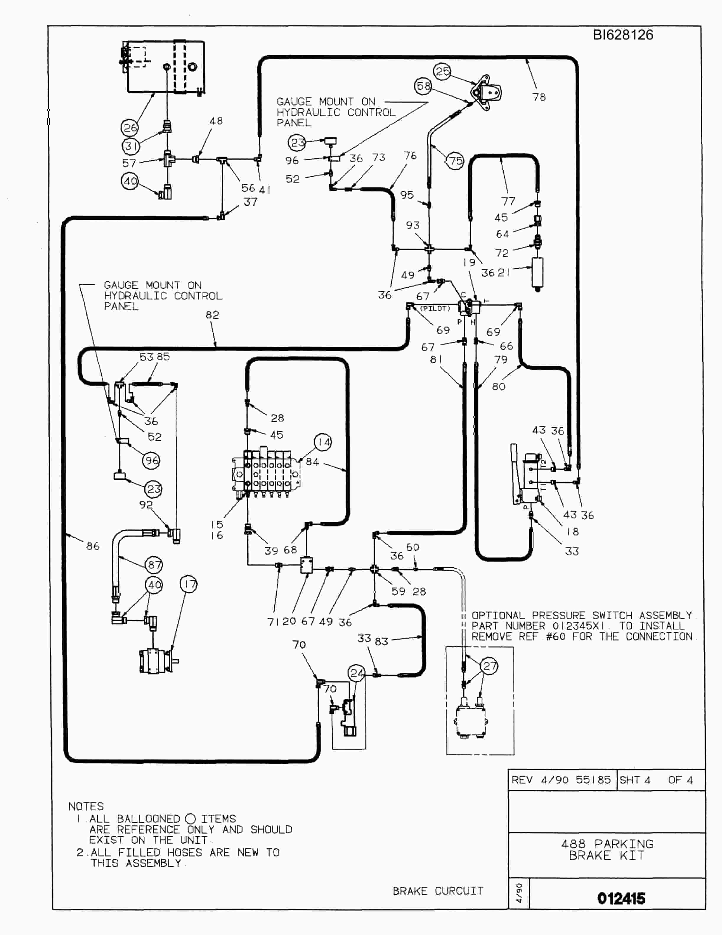 Bucyrus 488 Parts Catalog BI628126-5