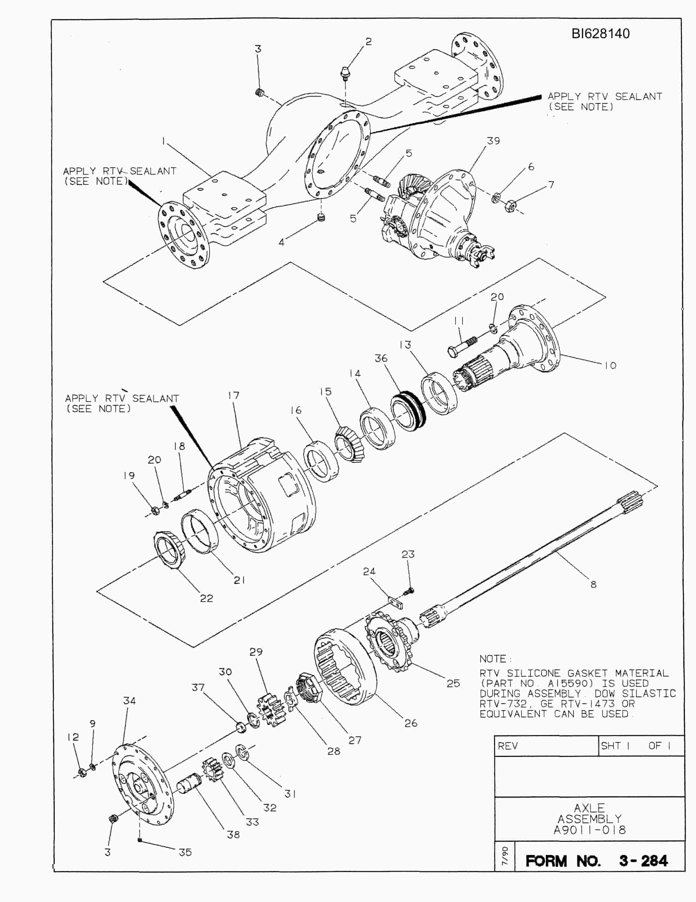Bucyrus 488 Parts Catalog BI628140-4