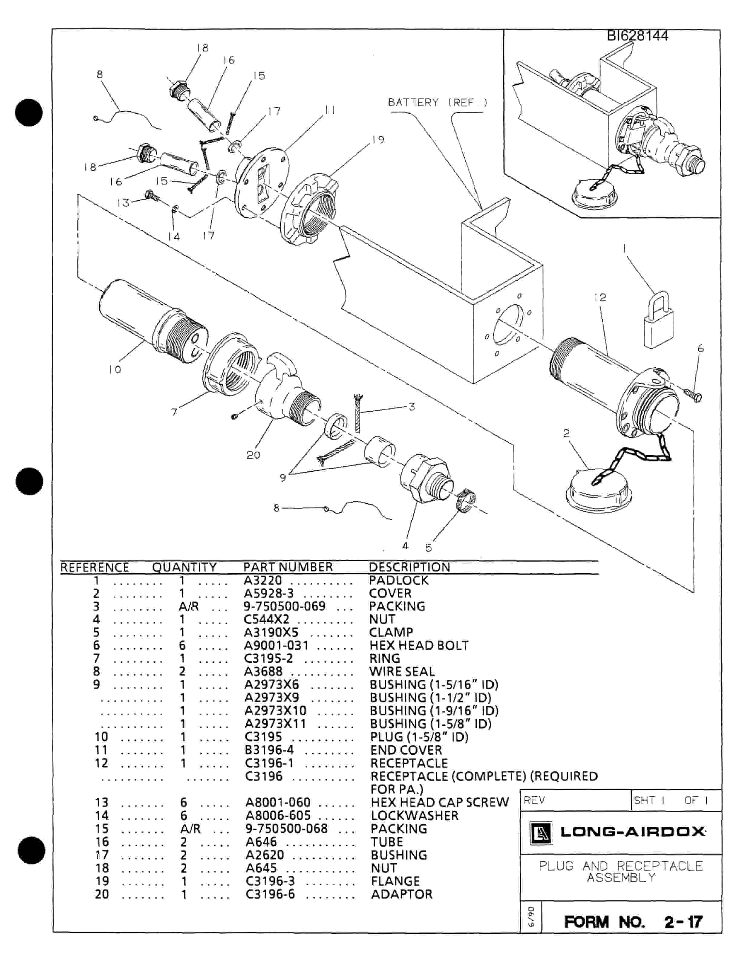 Bucyrus 488 Parts Catalog BI628144-2