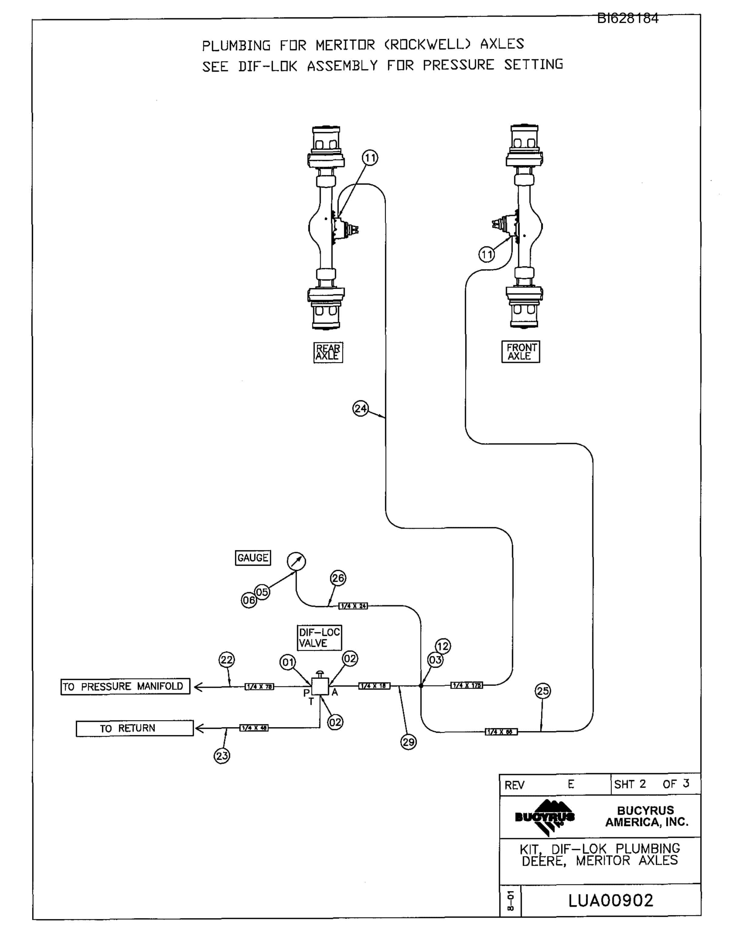 Bucyrus 488 Parts Catalog BI628184-2