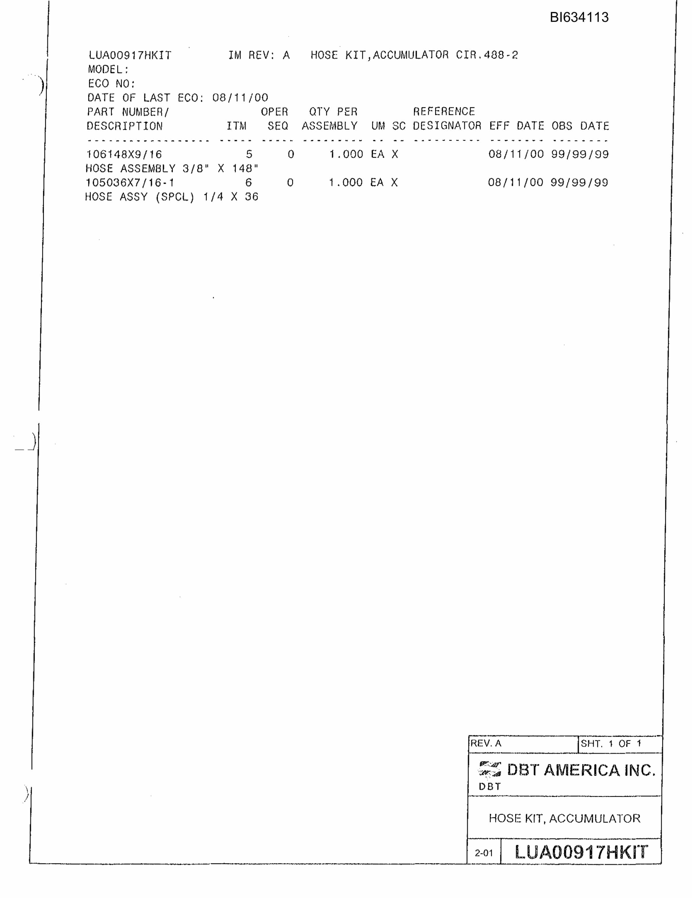 Bucyrus 488 Parts Catalog BI634113-2
