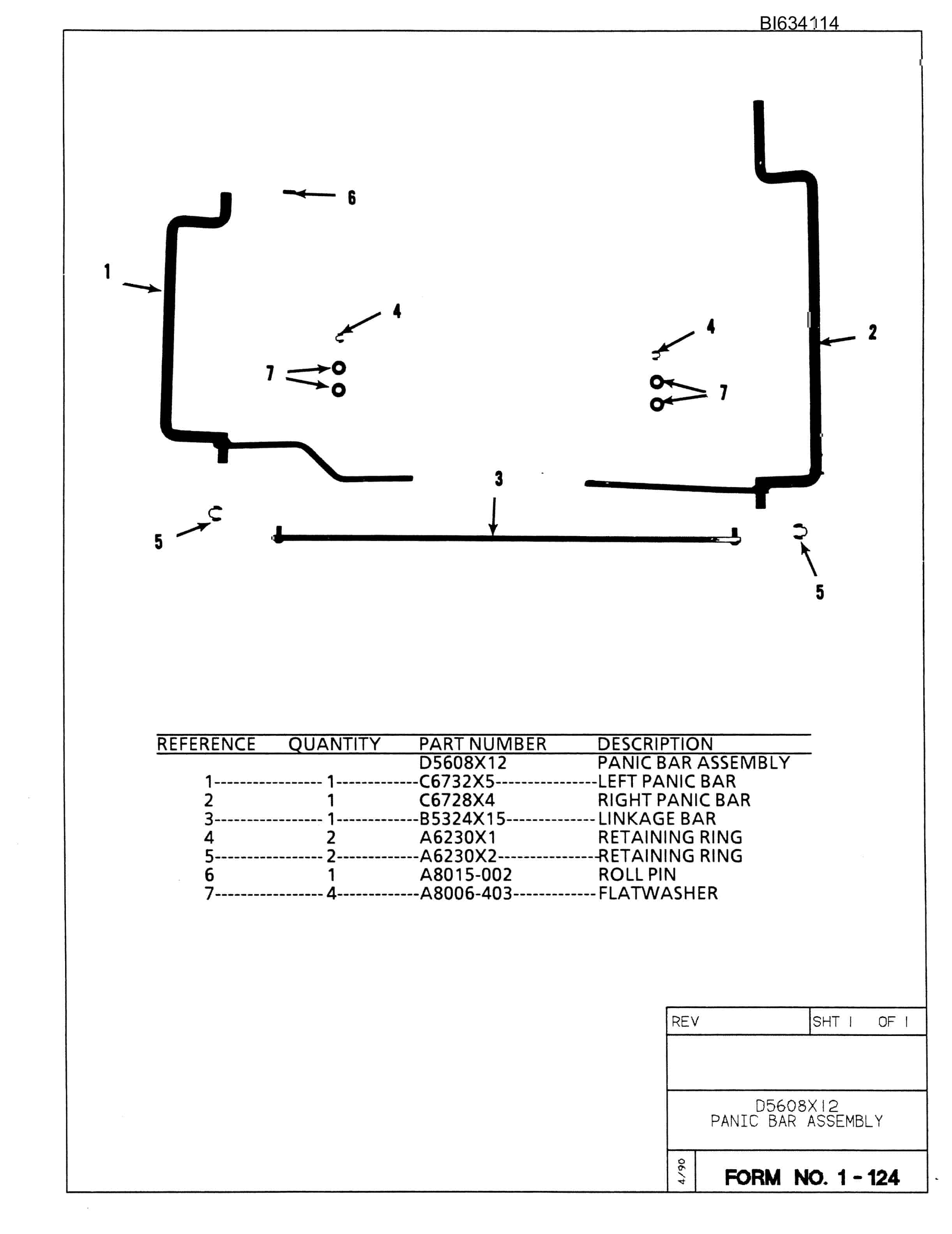 Bucyrus 488 Parts Catalog BI634114-5