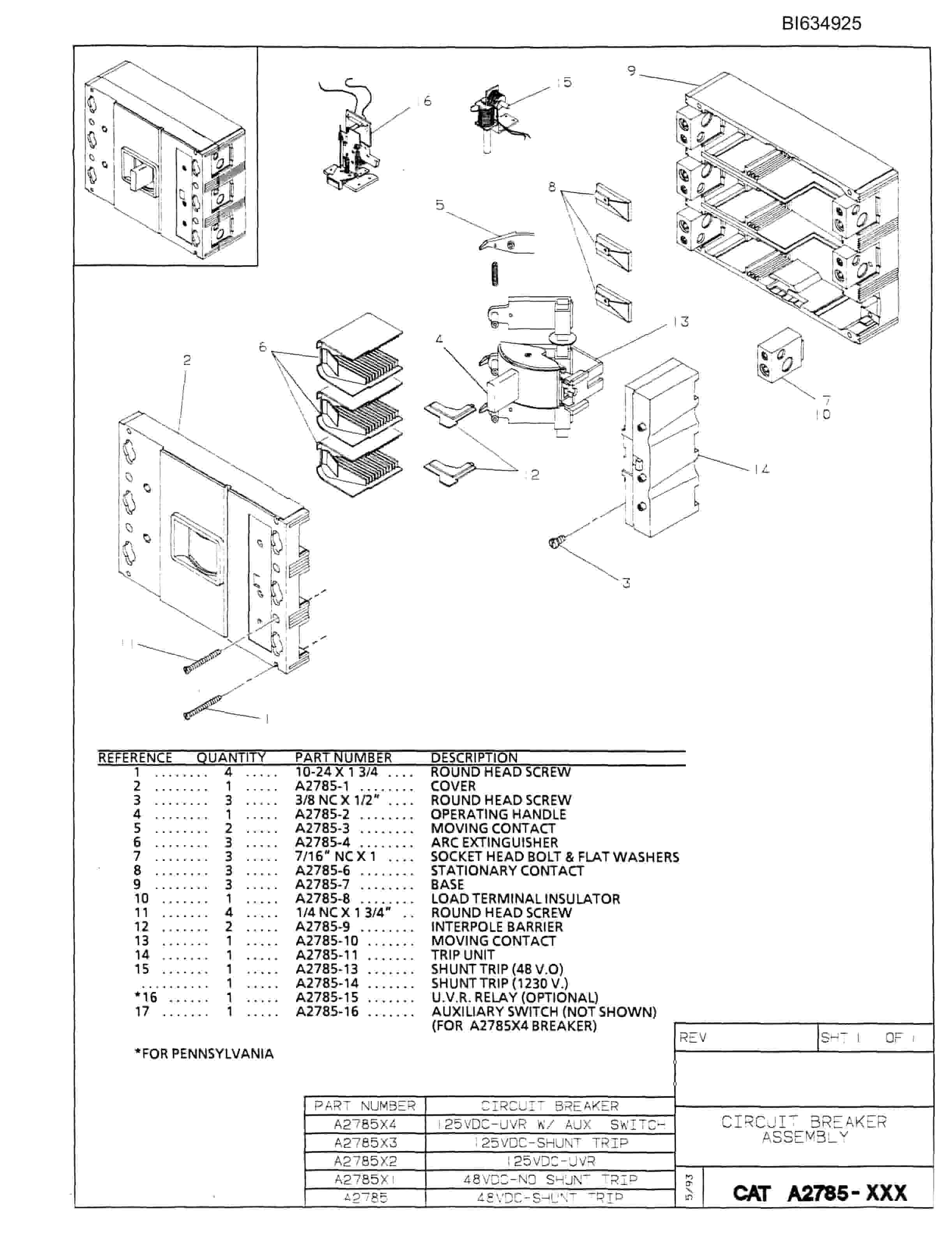 Bucyrus 488 Parts Catalog BI634925-2