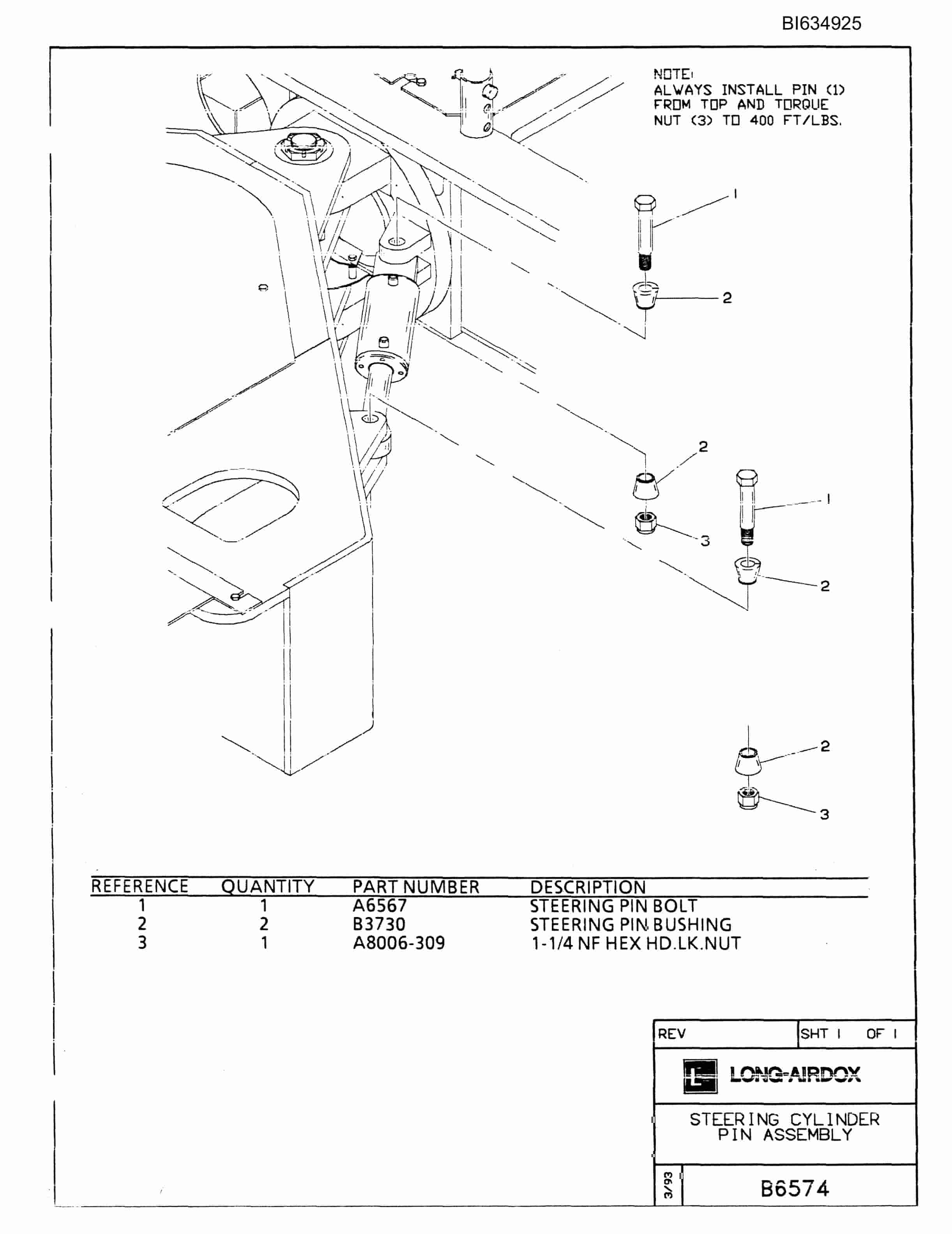Bucyrus 488 Parts Catalog BI634925-3